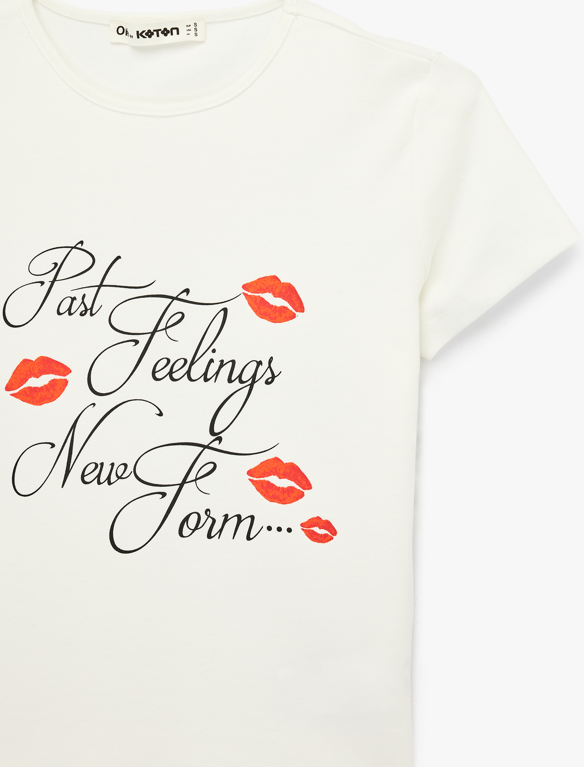   Slim Fit Kısa Kollu Baskılı Bisiklet Yaka Pamuklu Tişört