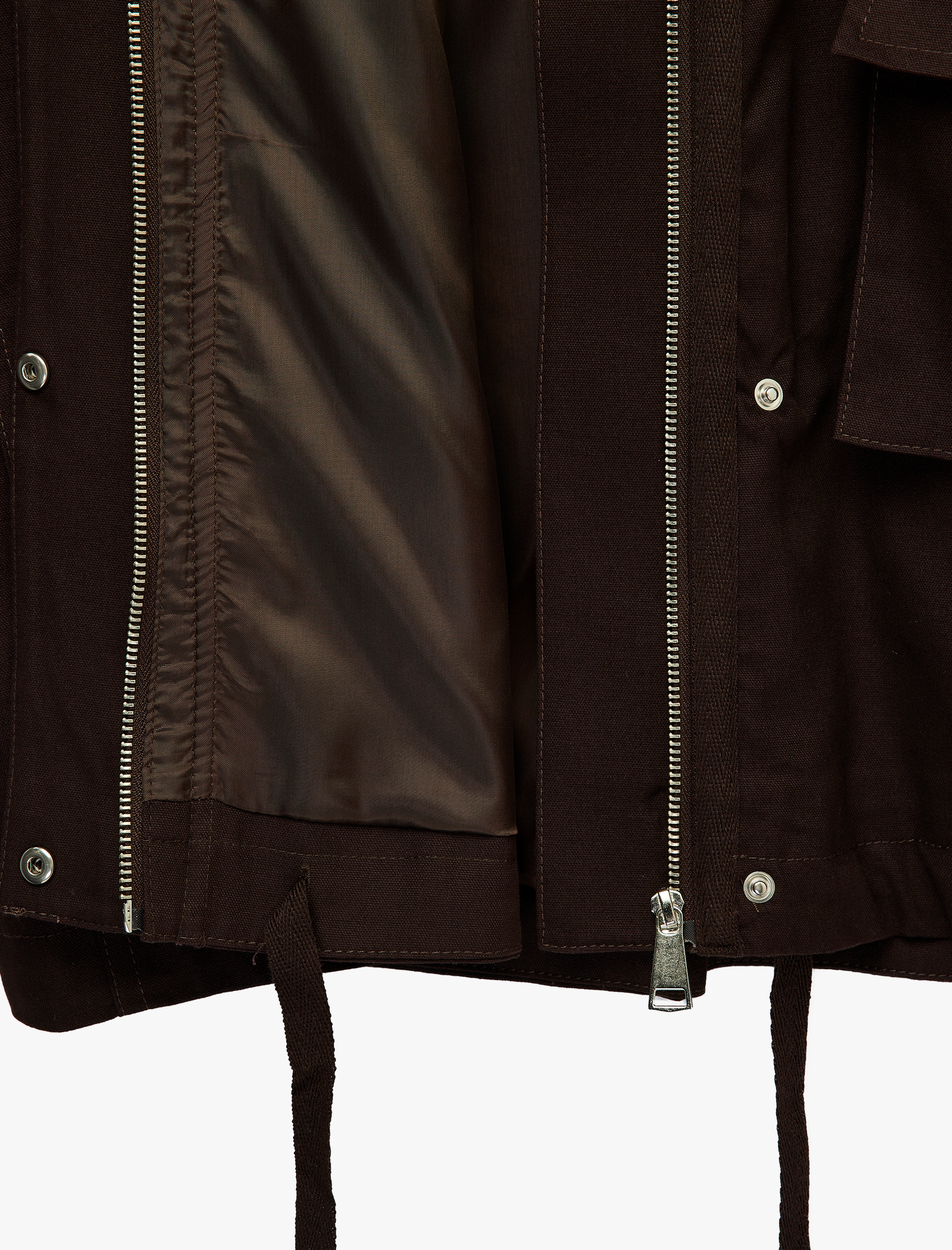   Regular Fit Uzun Kollu Klasik Yaka Fermuarlı Ceket