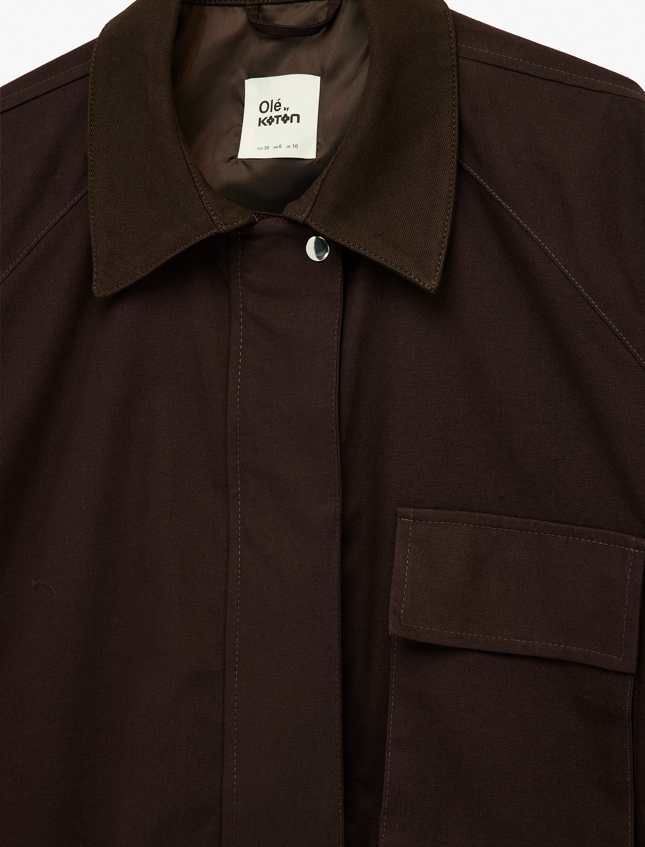   Regular Fit Uzun Kollu Klasik Yaka Fermuarlı Ceket