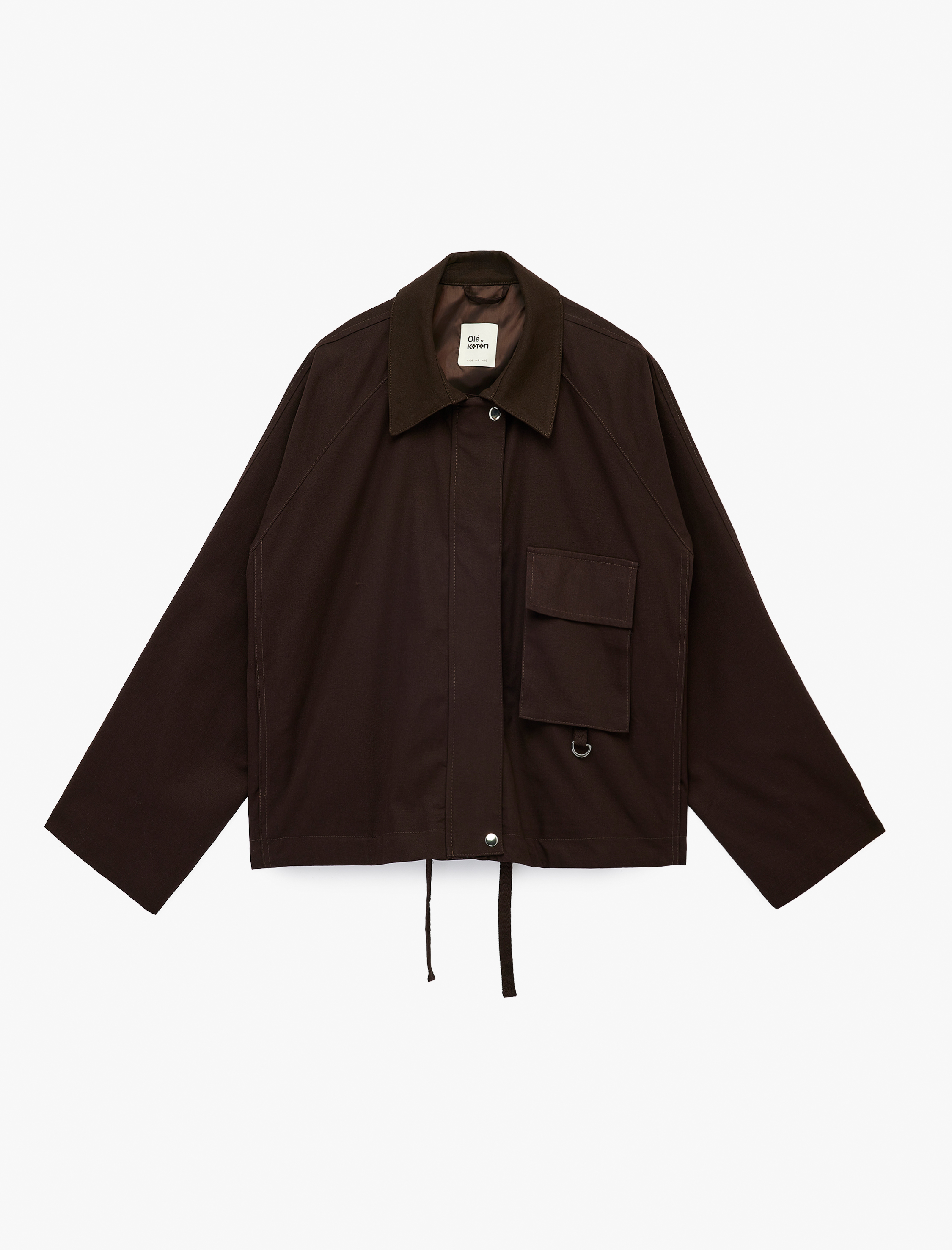   Regular Fit Uzun Kollu Klasik Yaka Fermuarlı Ceket