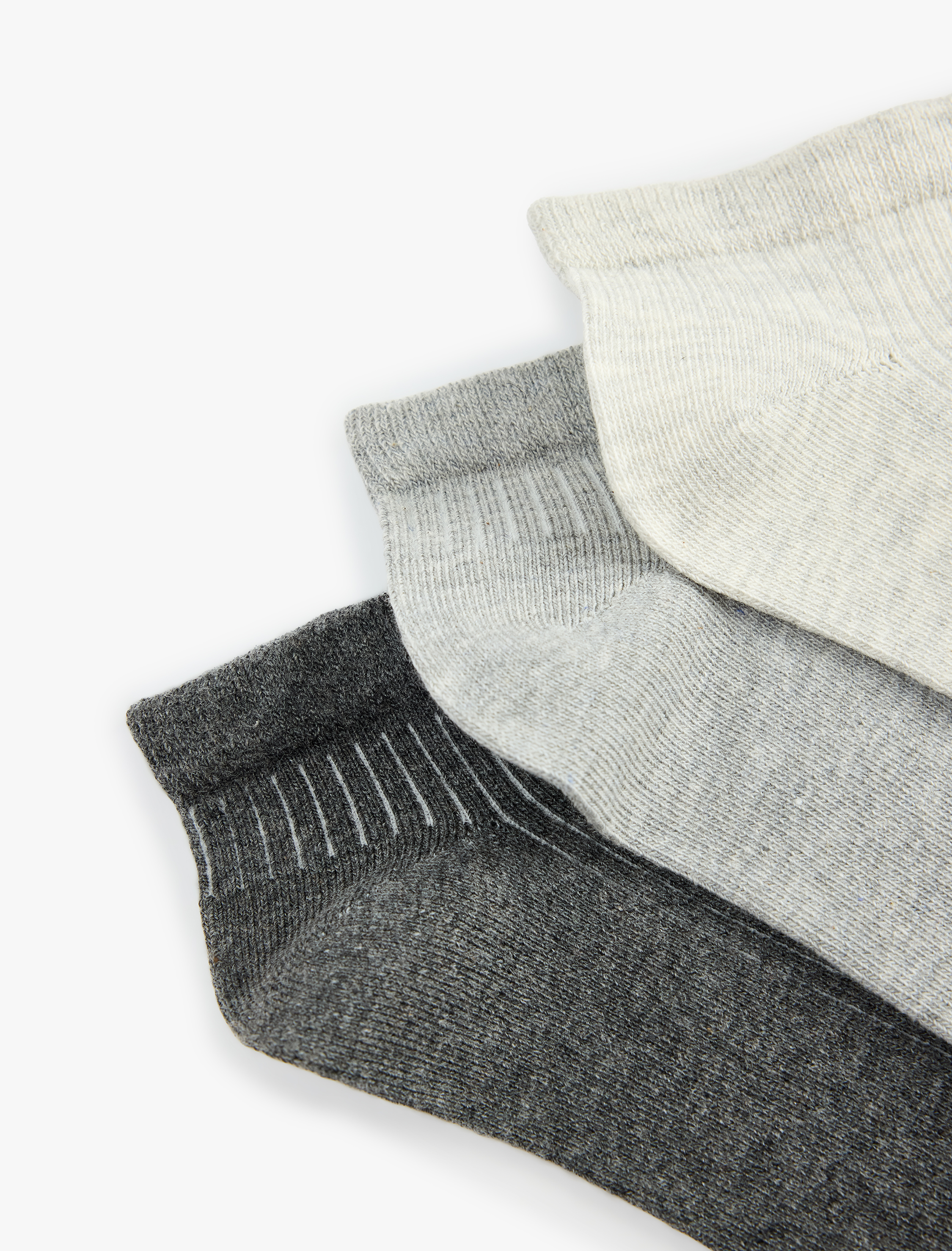  Erkek 3'lü Patik Çorap Seti