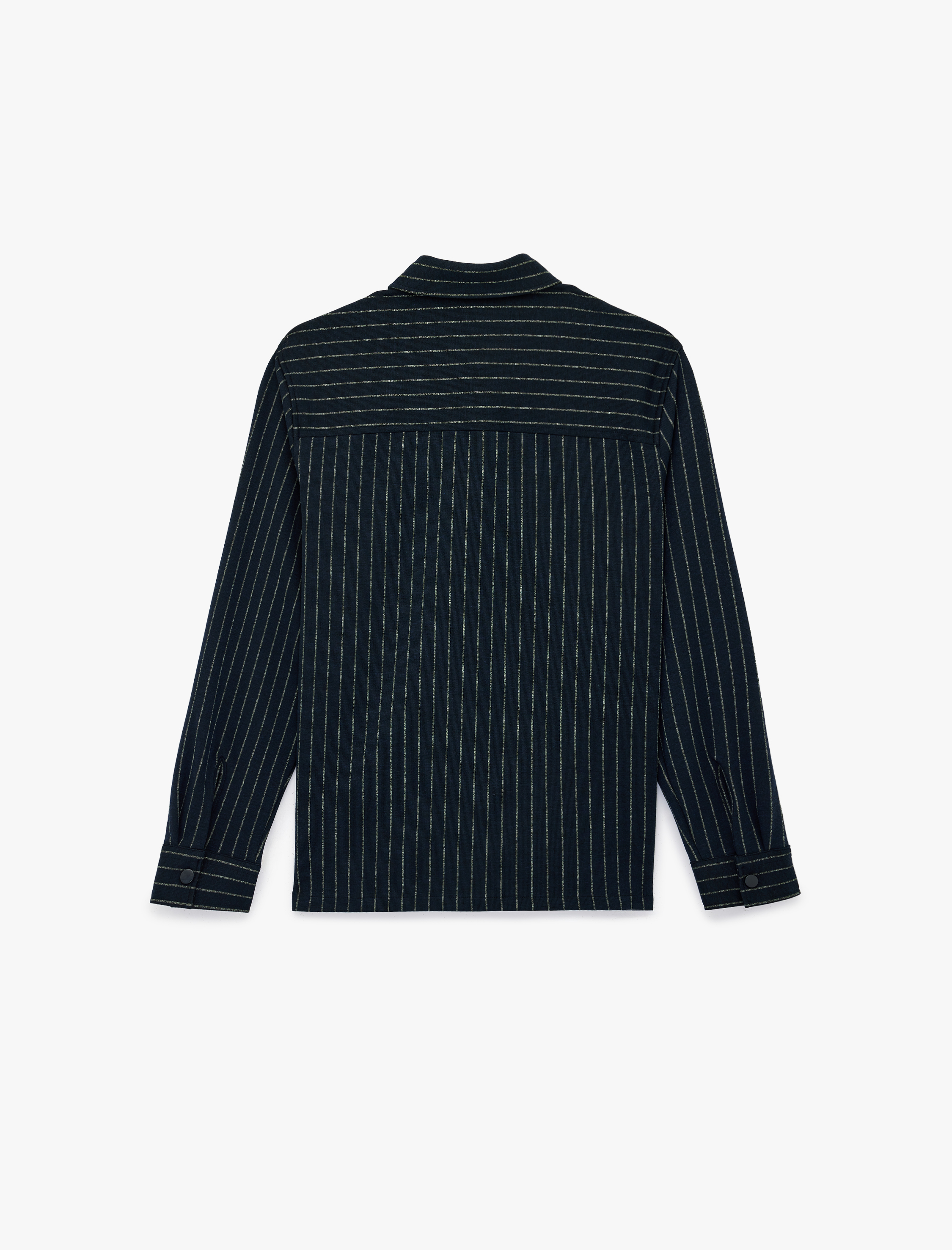   Regular Fit Viskon Karışımlı Çıtçıt Düğmeli Klasik Yaka Uzun Kollu Gömlek