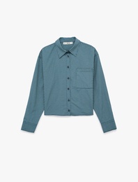 Regular Fit Uzun Kollu Klasik Yaka Kareli Gömlek