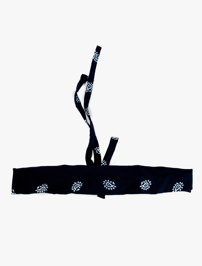 Kadın Bağlama Detaylı Desenli Bandana