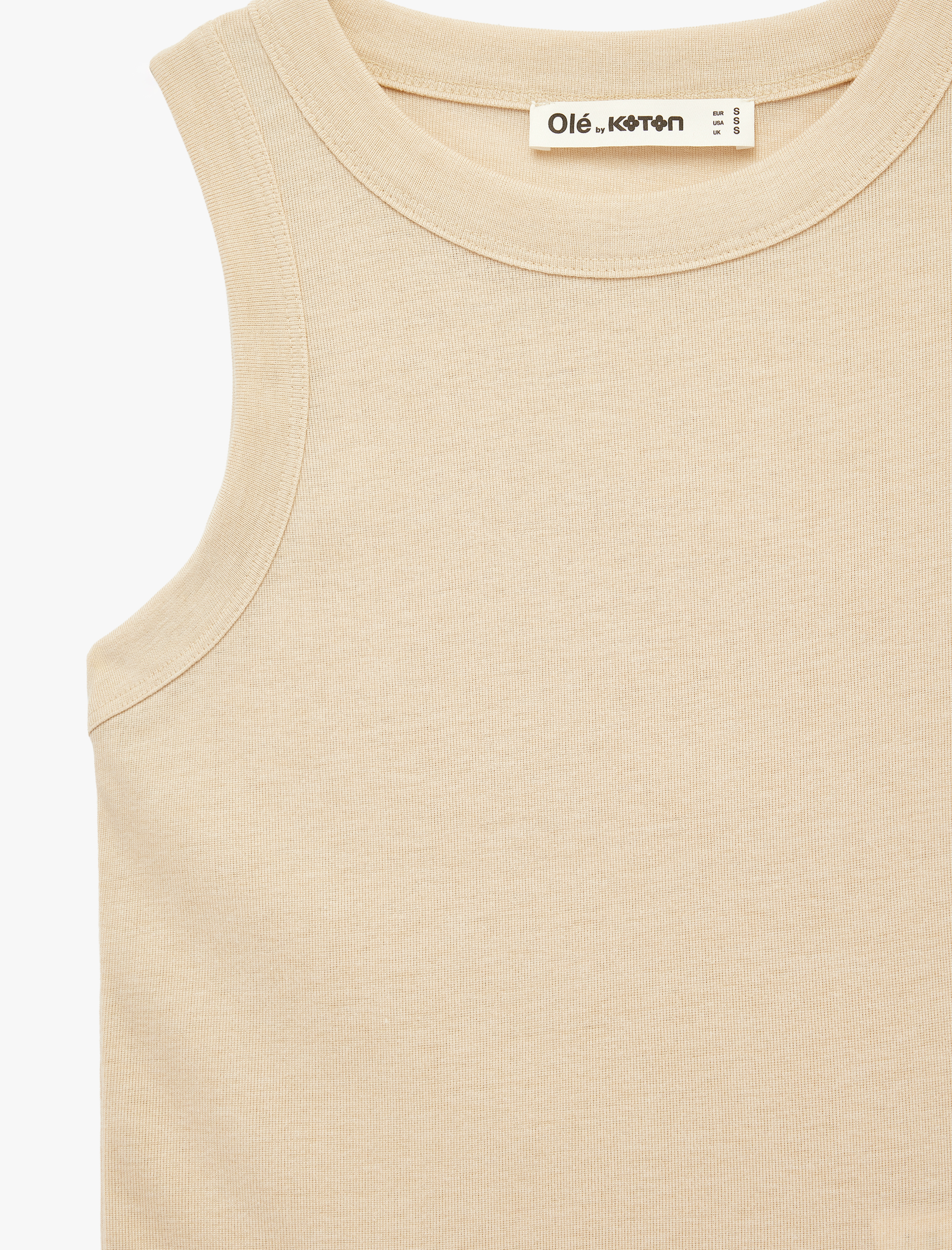   Slim Fit Kolsuz Bisiklet Yaka Basic Bluz