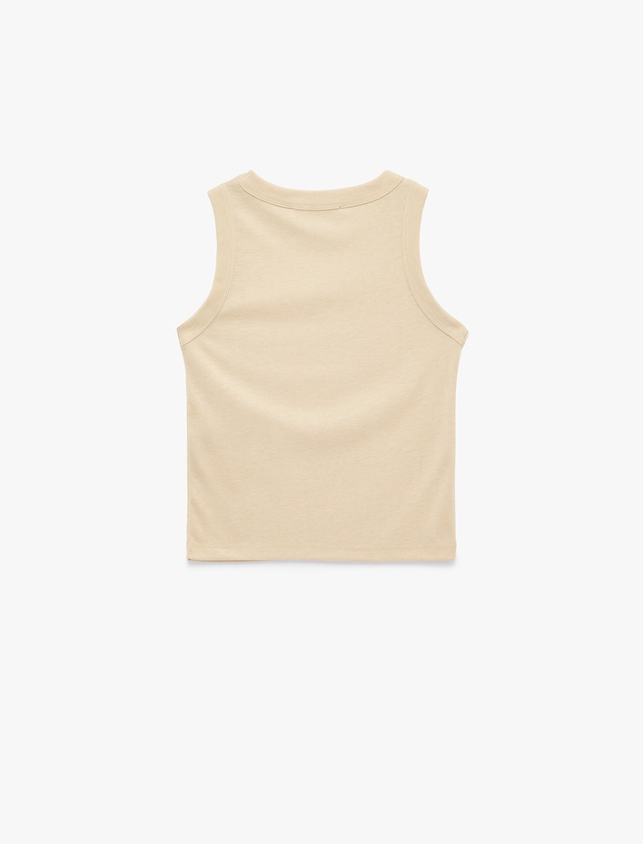  Slim Fit Kolsuz Bisiklet Yaka Basic Bluz