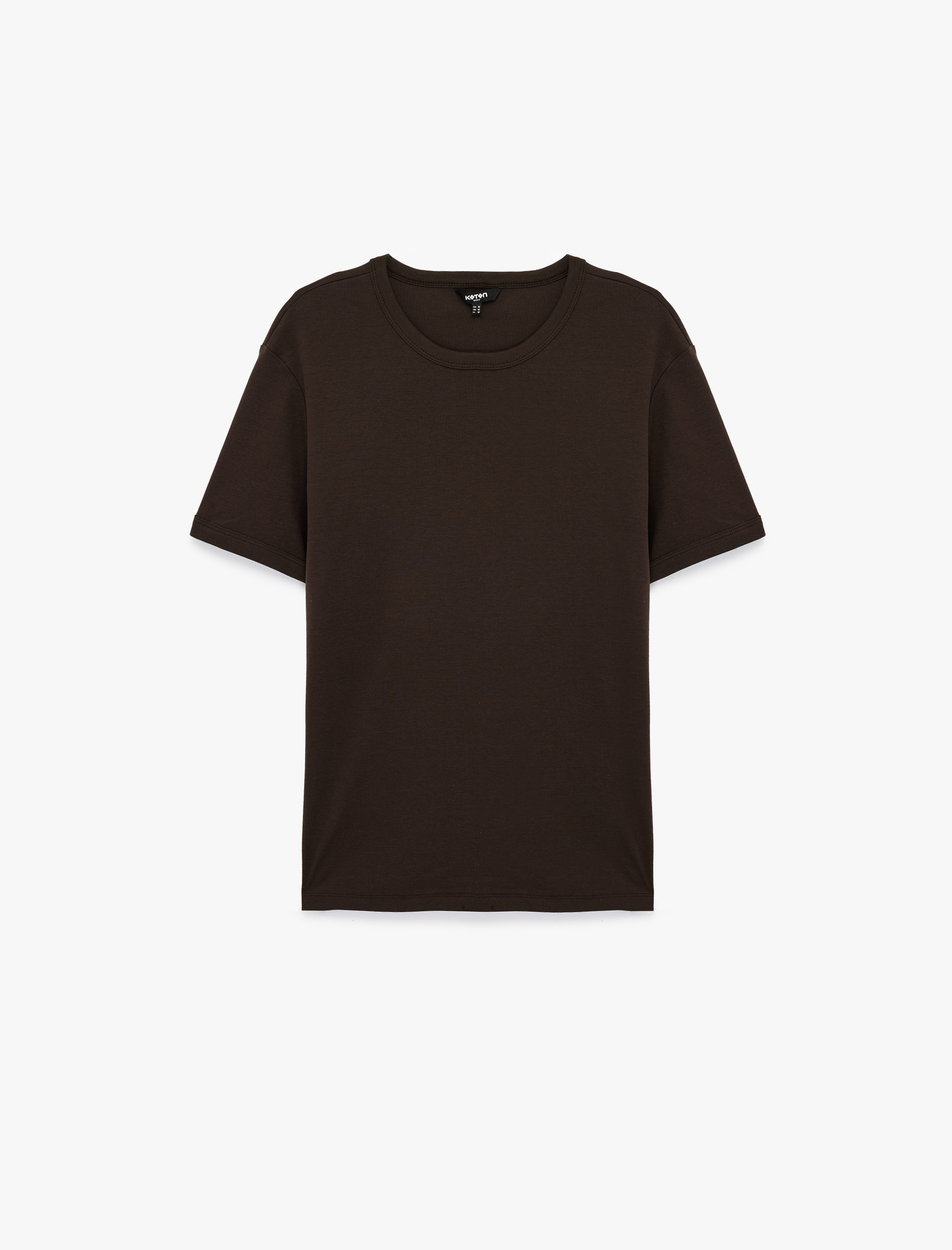   Kısa Kollu Bisiklet Yaka Pamuklu Slim Fit Tişört