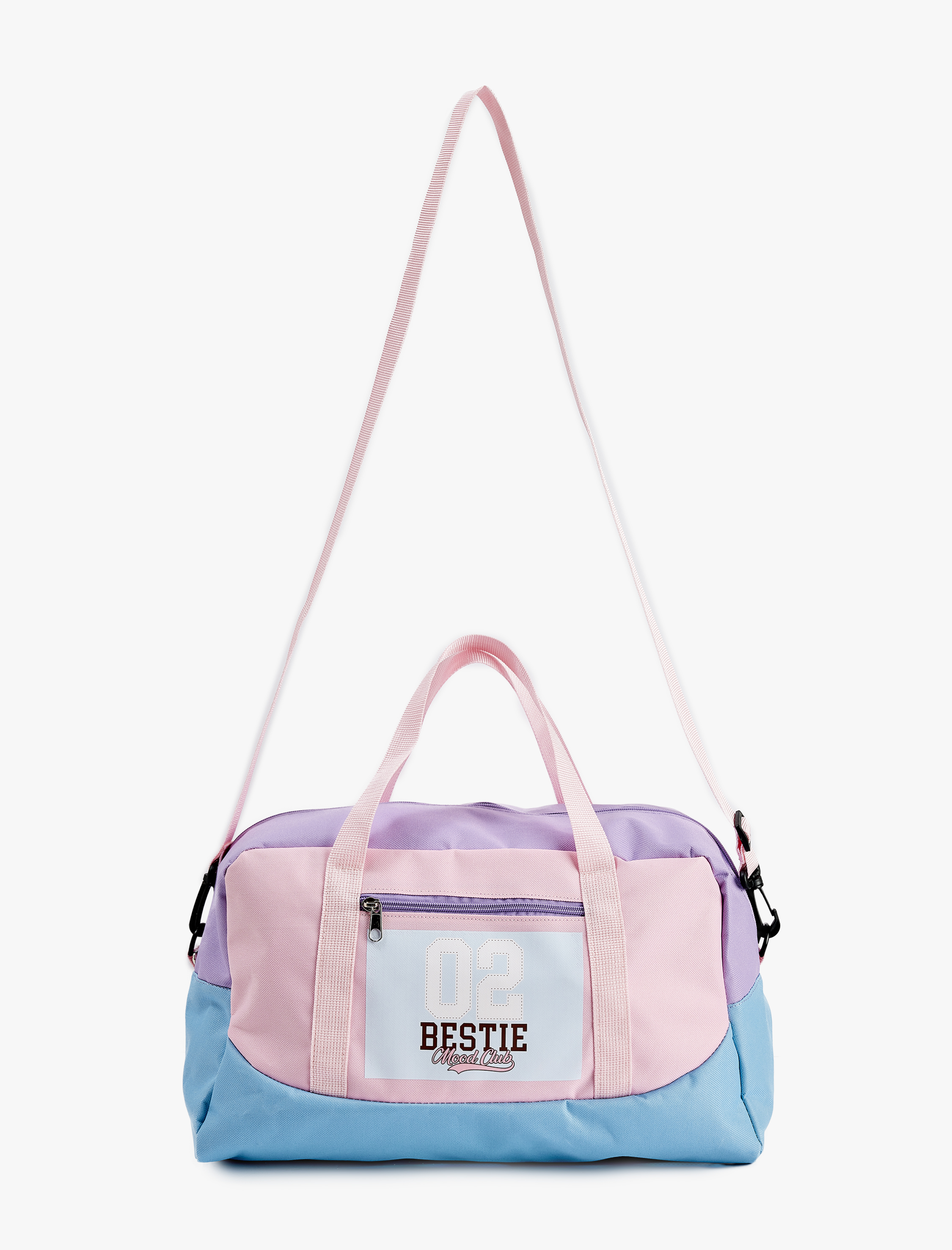  Kız Çocuk Fermuarlı Renkli Spor Çantası