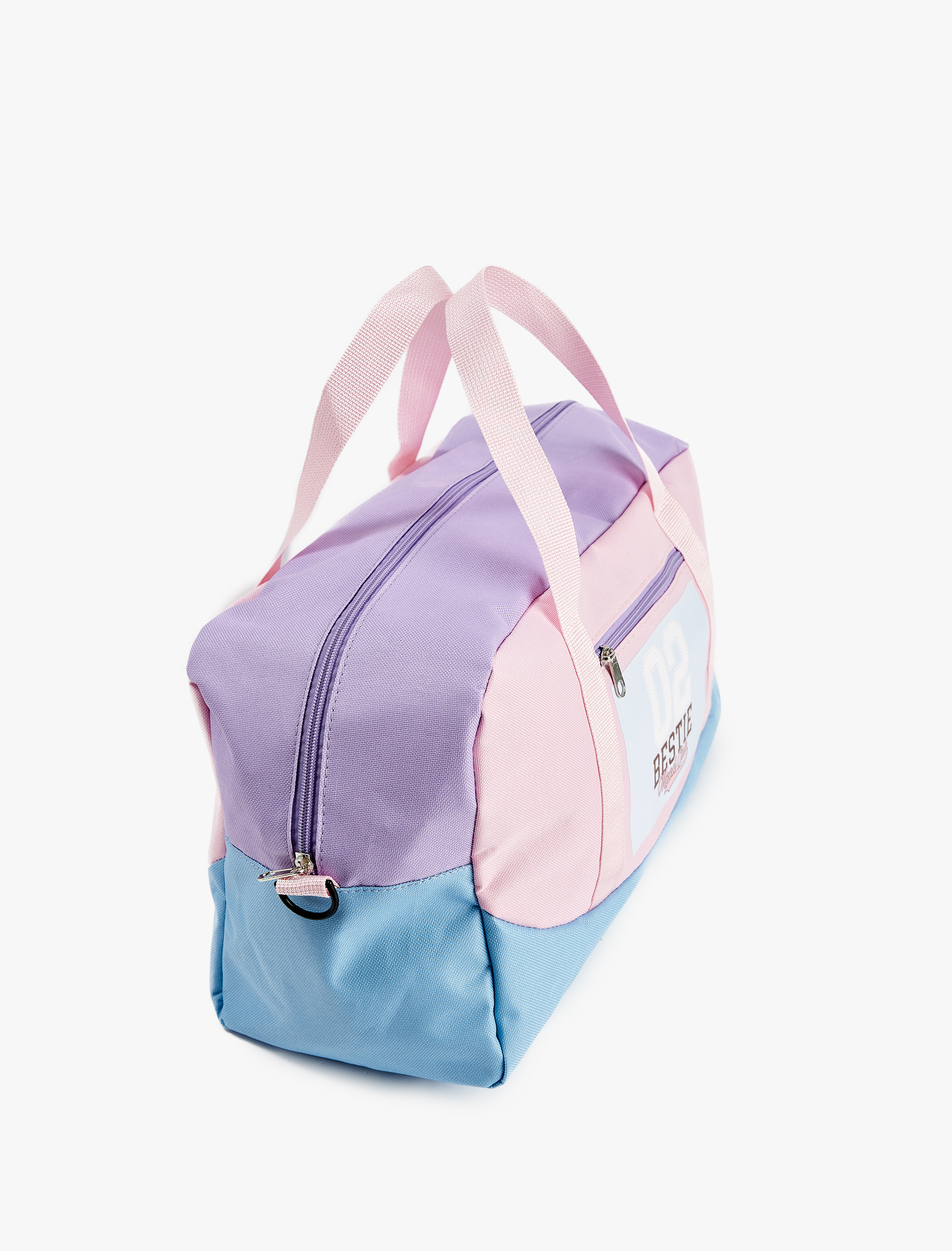  Kız Çocuk Fermuarlı Renkli Spor Çantası