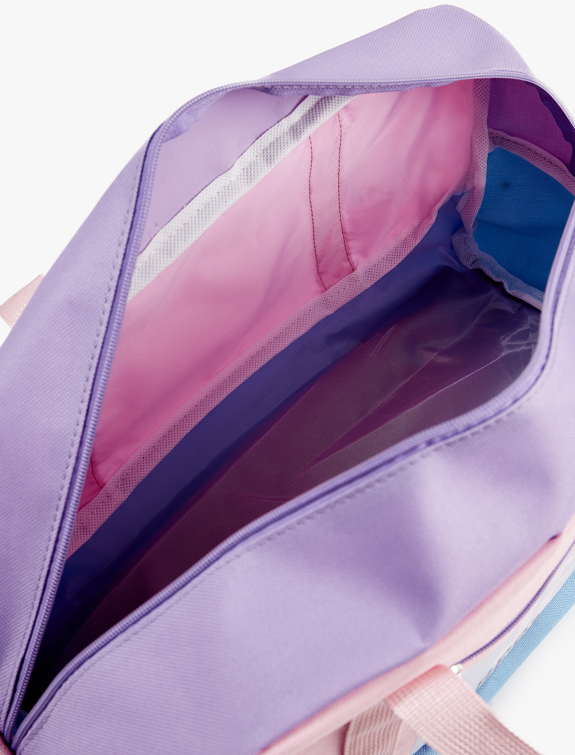  Kız Çocuk Fermuarlı Renkli Spor Çantası