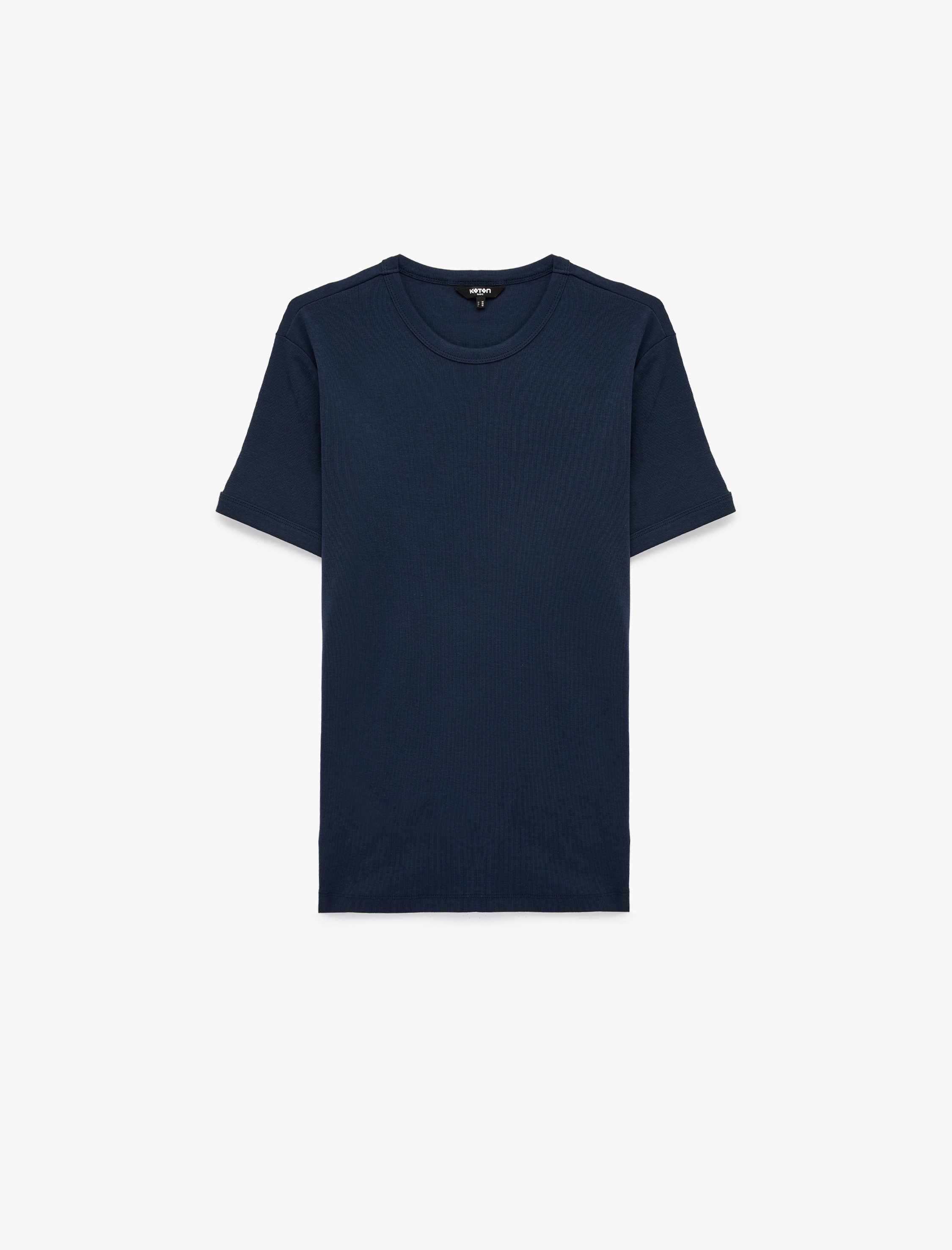   Kısa Kollu Bisiklet Yaka Pamuklu Slim Fit Tişört