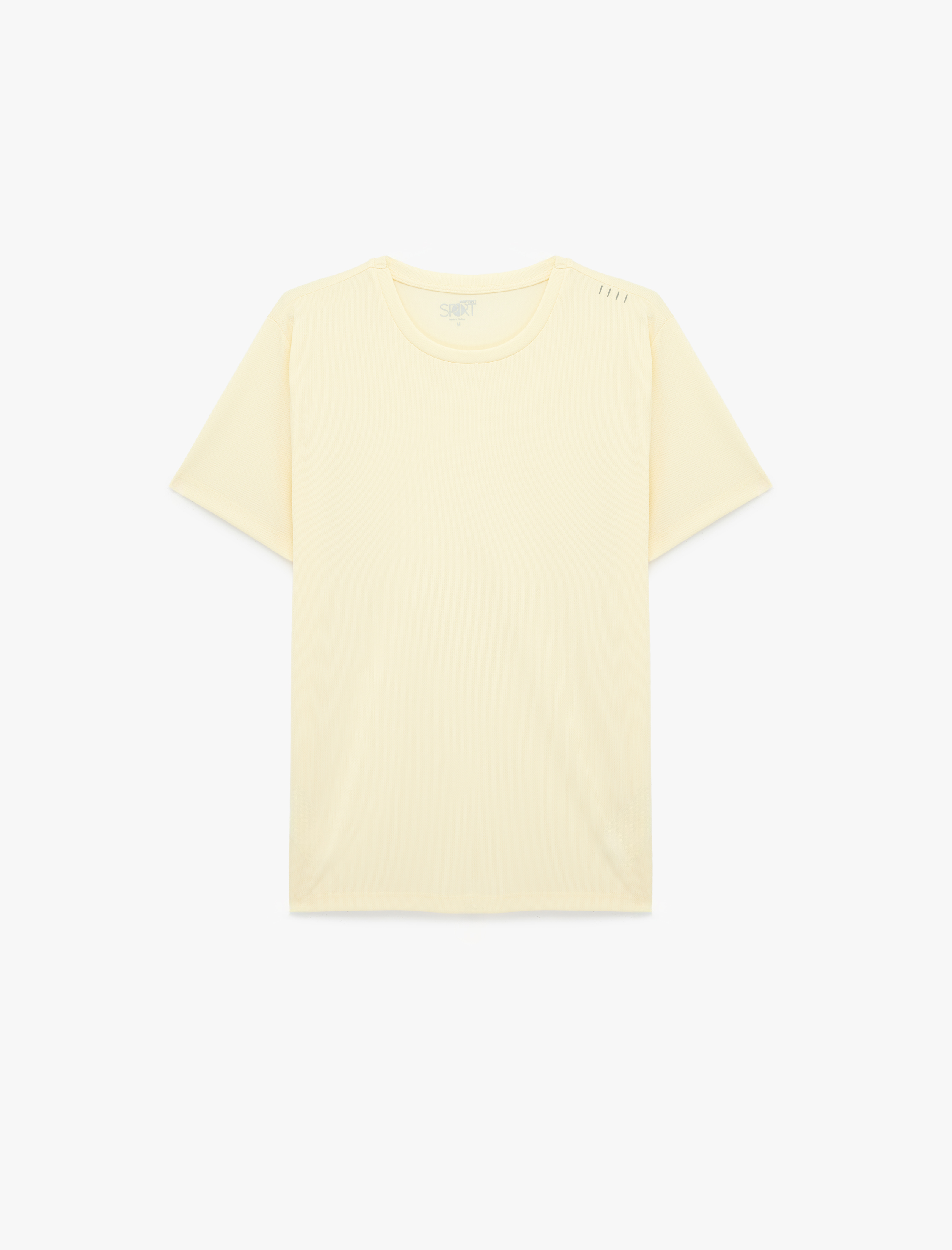   Regular Fit Baskı Detaylı Bisiklet Yaka Kısa Kollu Spor Tişört