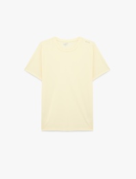 Regular Fit Baskı Detaylı Bisiklet Yaka Kısa Kollu Spor Tişört