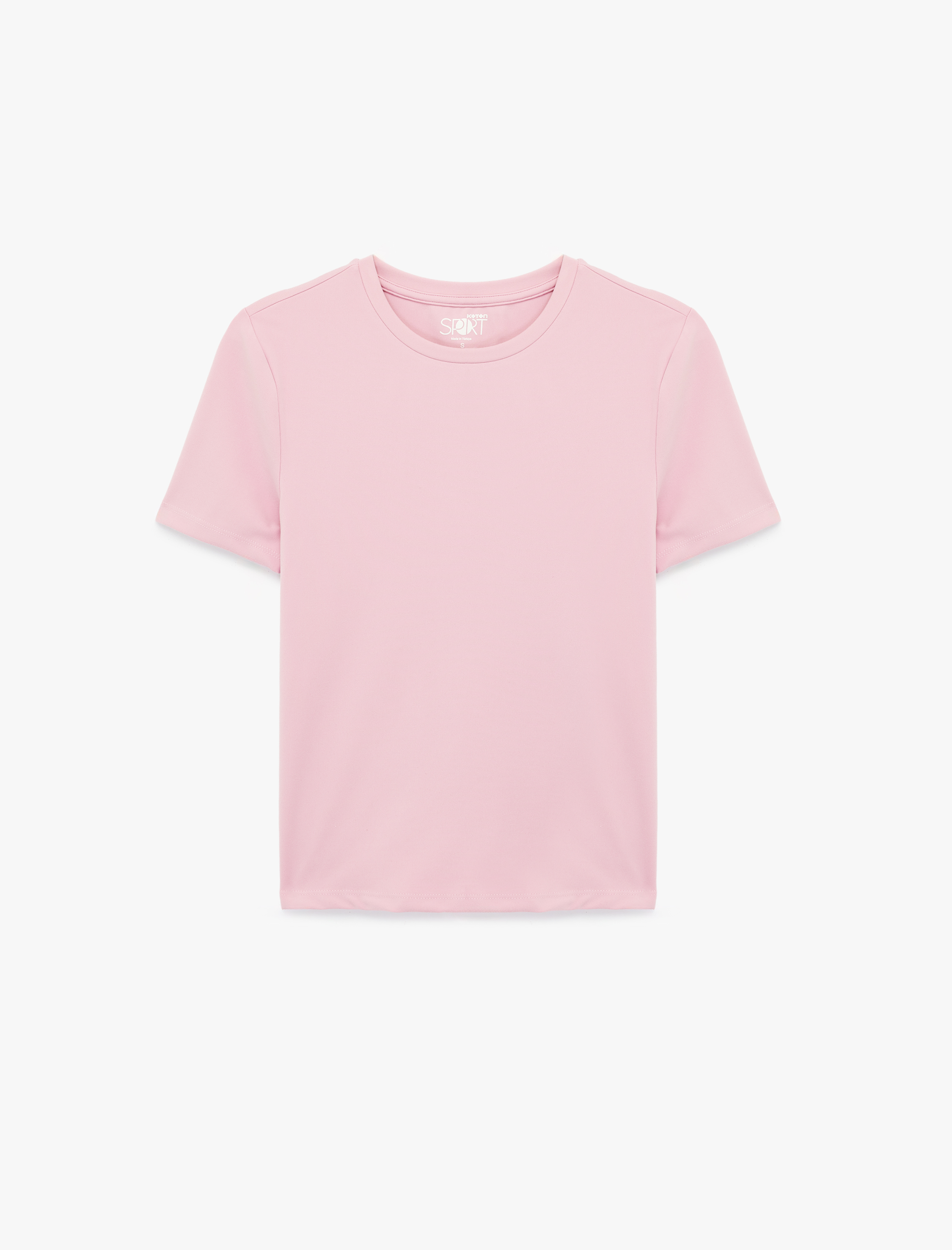   Slim Fit Kısa Kollu Bisiklet Yaka Spor Tişört