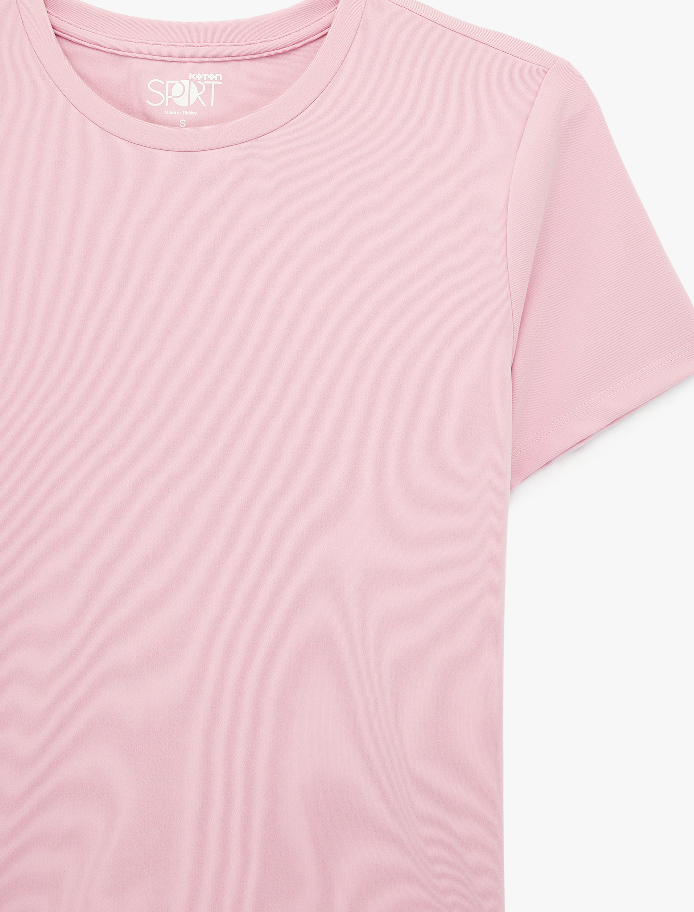   Slim Fit Kısa Kollu Bisiklet Yaka Spor Tişört