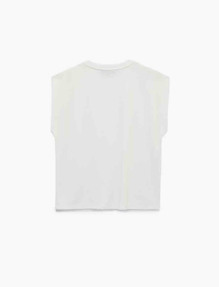  Basic Modal Karışımlı Kolsuz Bisiklet Yaka Spor Tişört