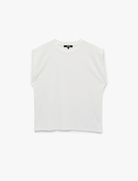 Basic Modal Karışımlı Kolsuz Bisiklet Yaka Spor Tişört