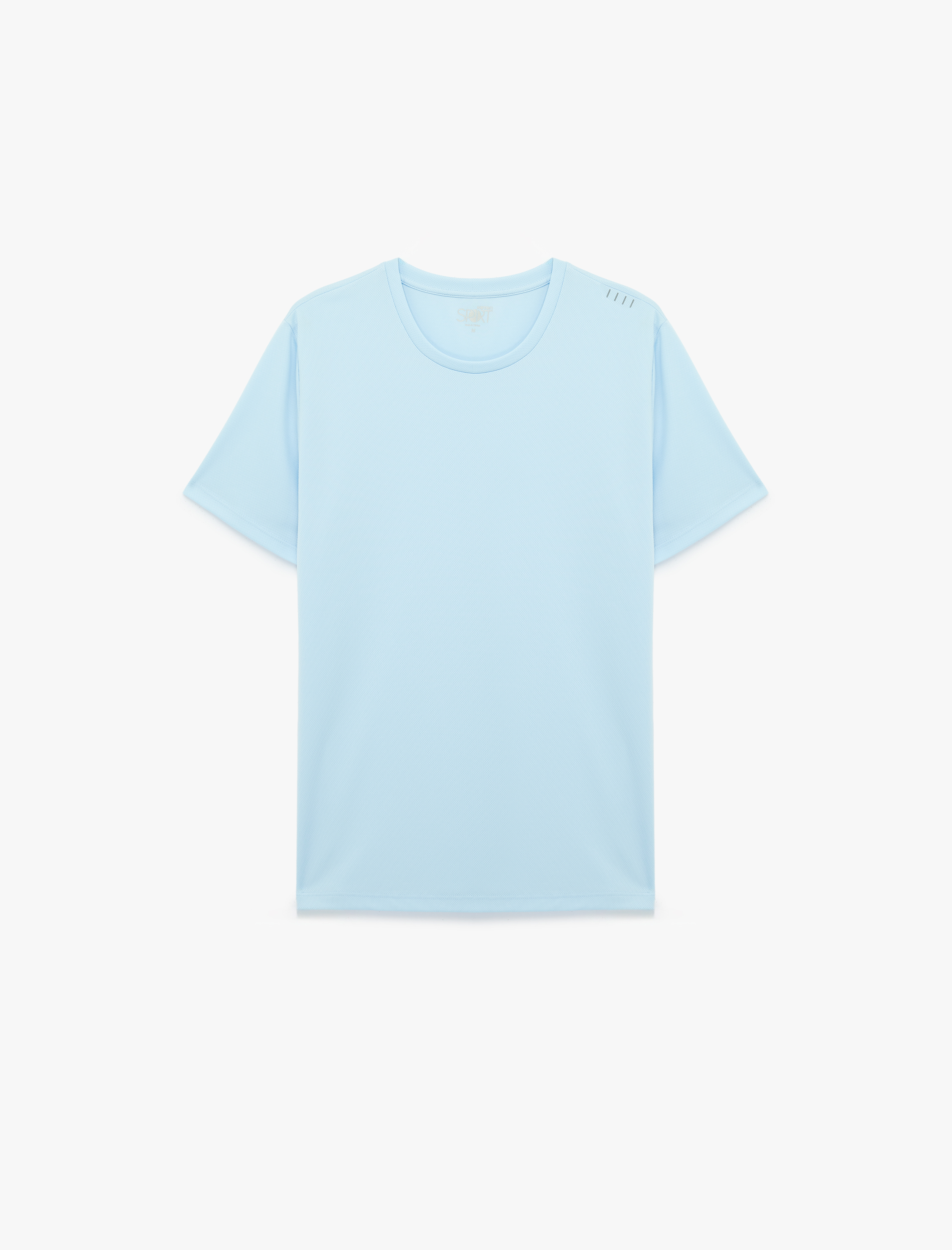   Regular Fit Baskı Detaylı Bisiklet Yaka Kısa Kollu Spor Tişört