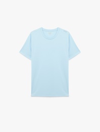 Regular Fit Baskı Detaylı Bisiklet Yaka Kısa Kollu Spor Tişört