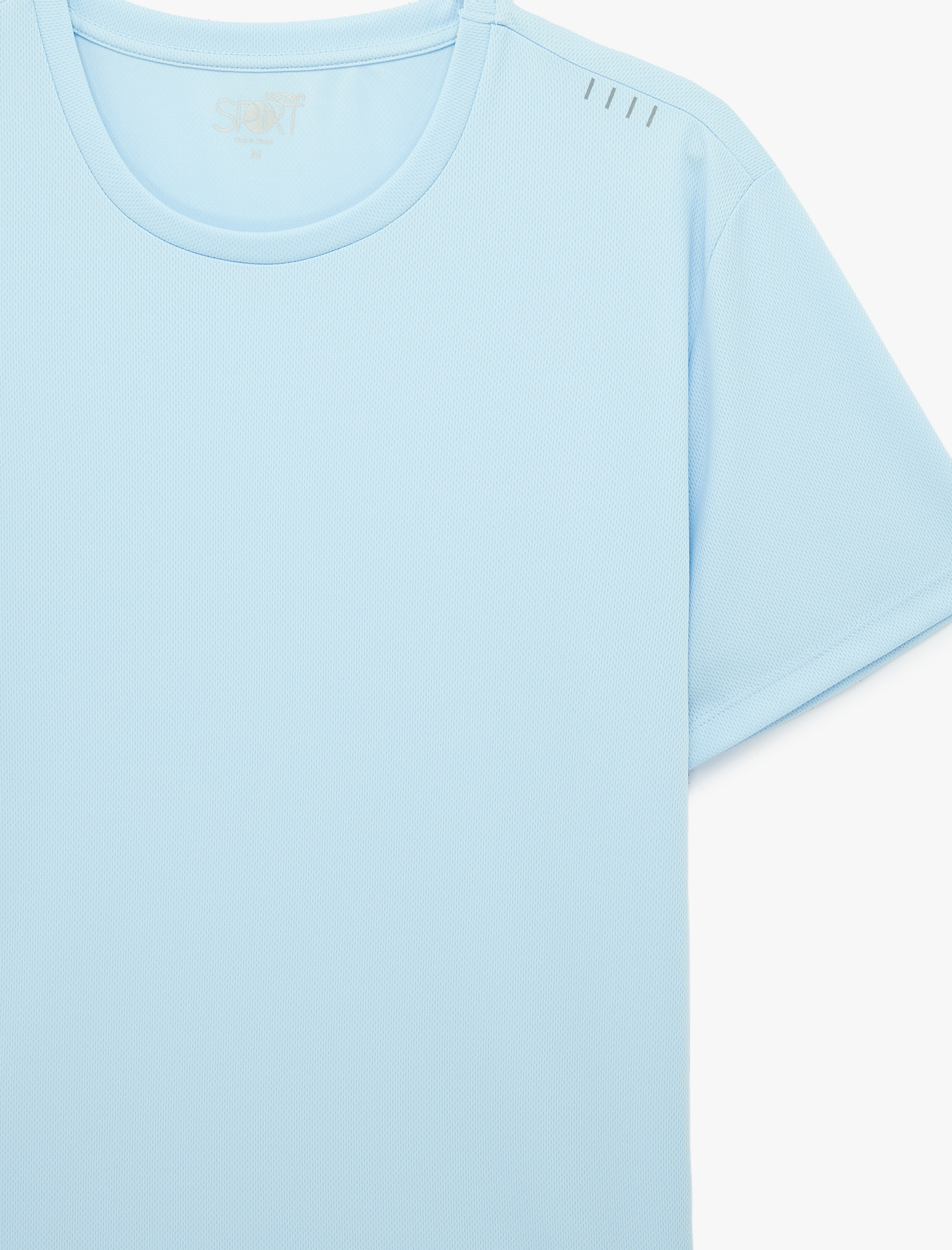   Regular Fit Baskı Detaylı Bisiklet Yaka Kısa Kollu Spor Tişört