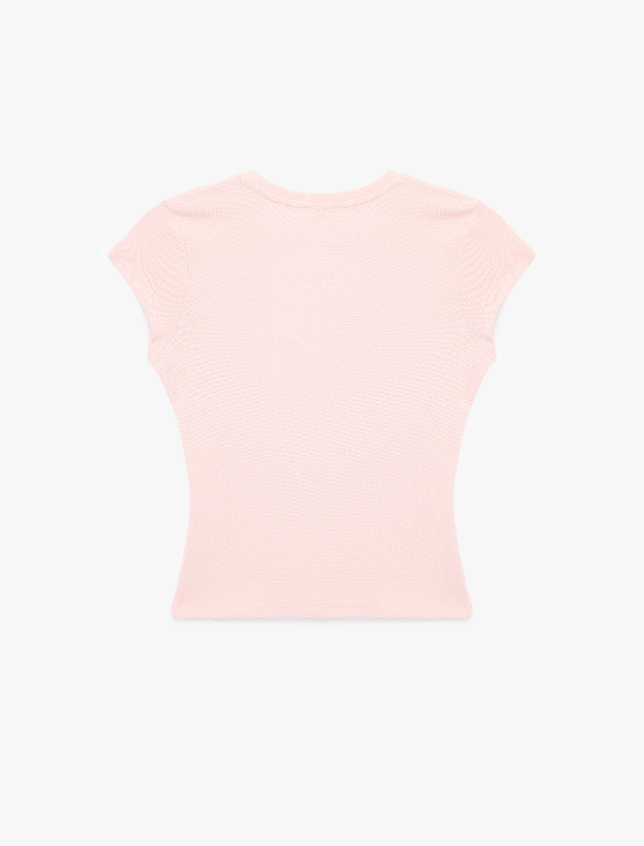   Slim Fit Kısa Kollu Bisiklet Yaka Pamuklu Tişört