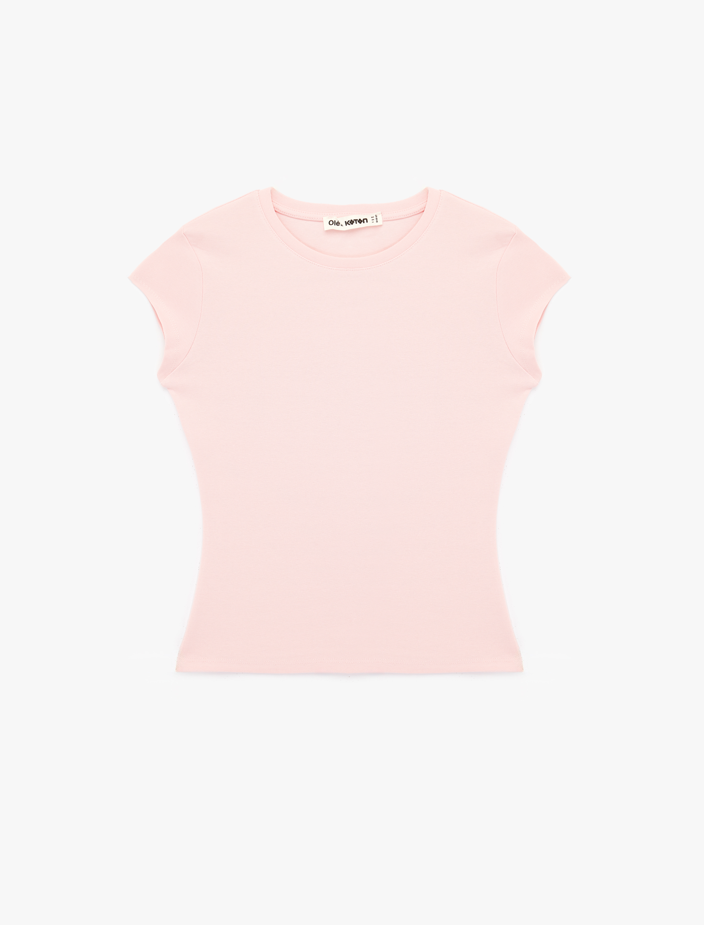   Slim Fit Kısa Kollu Bisiklet Yaka Pamuklu Tişört