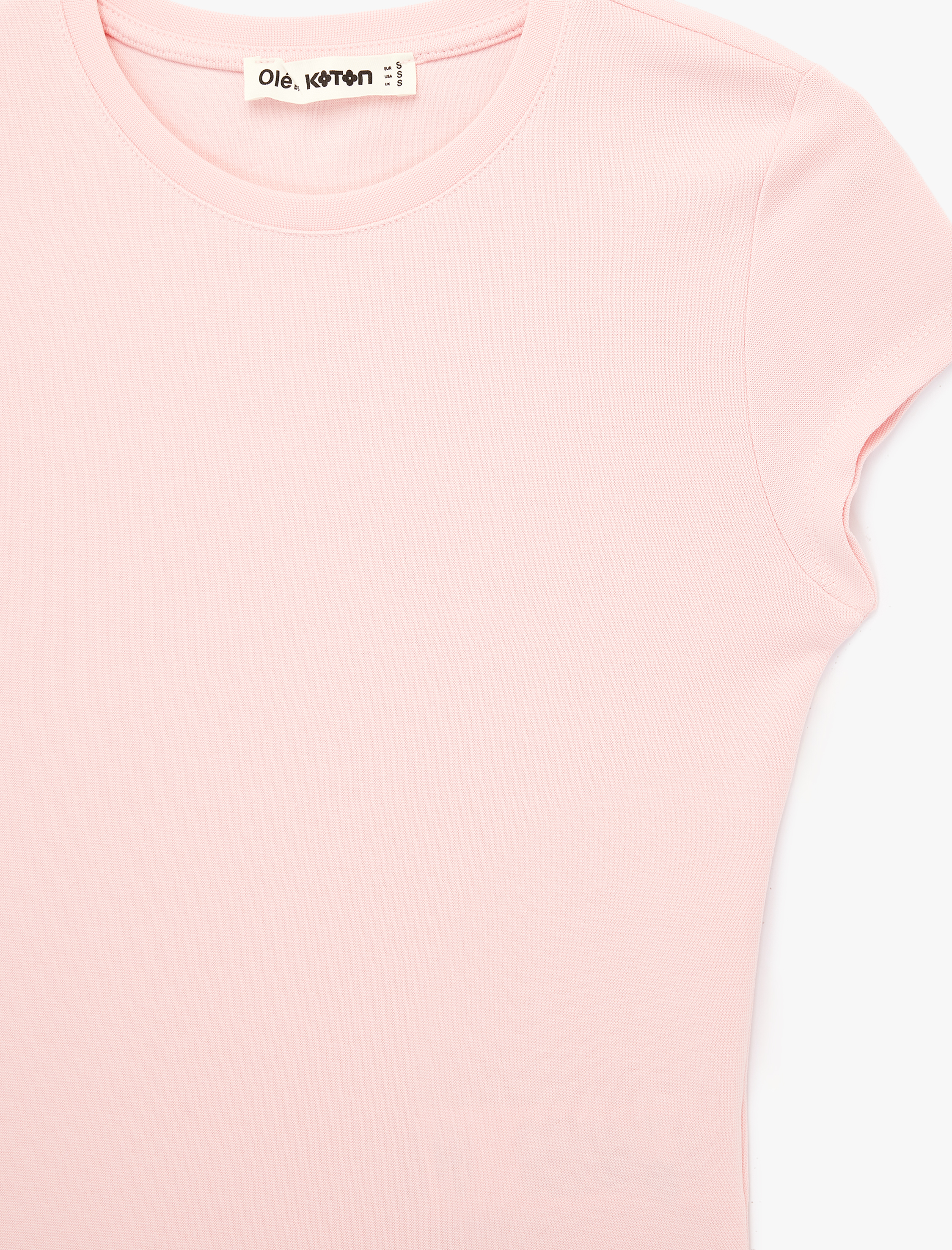   Slim Fit Kısa Kollu Bisiklet Yaka Pamuklu Tişört