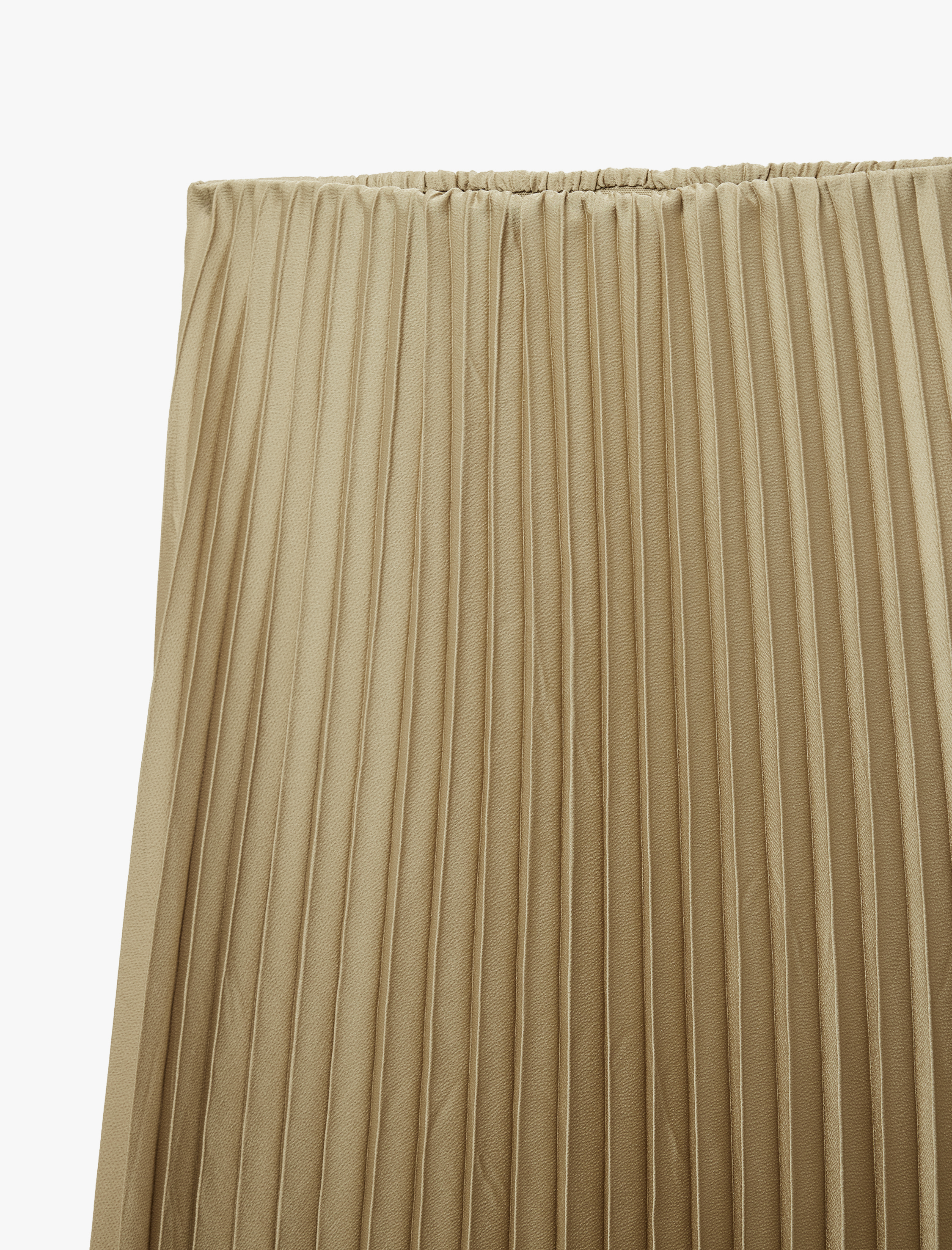   Normal Bel Midi Pileli Saten Etek