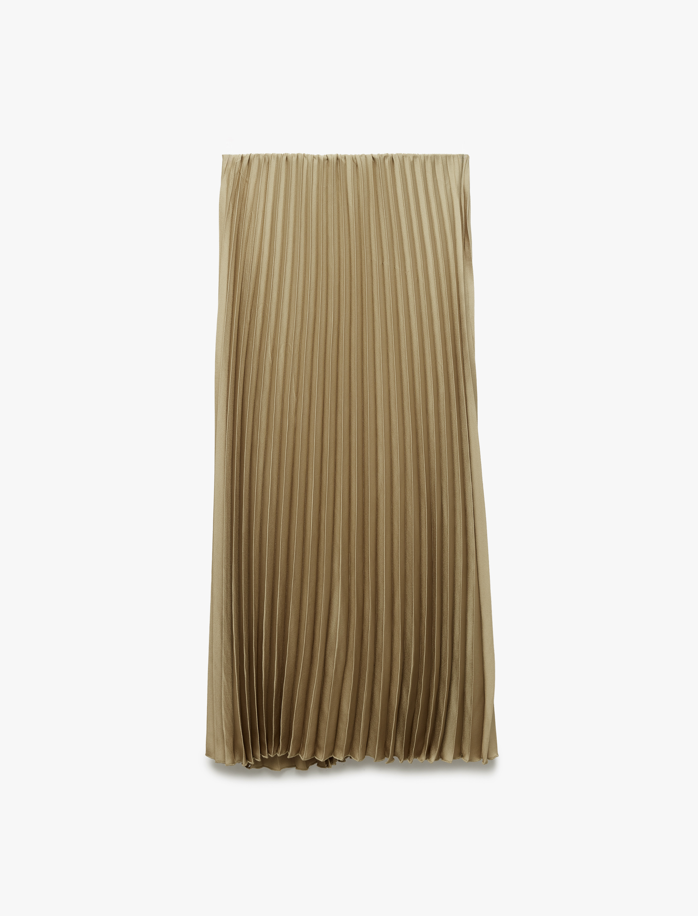   Normal Bel Midi Pileli Saten Etek