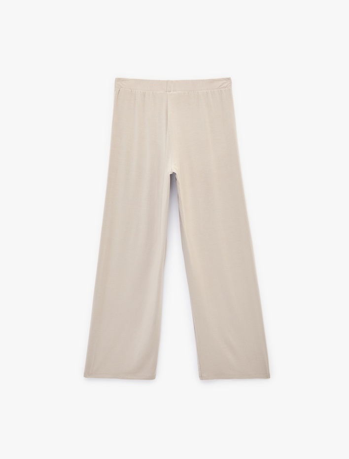  Beli Lastikli Rahat Kalıp Modal Pijama Altı