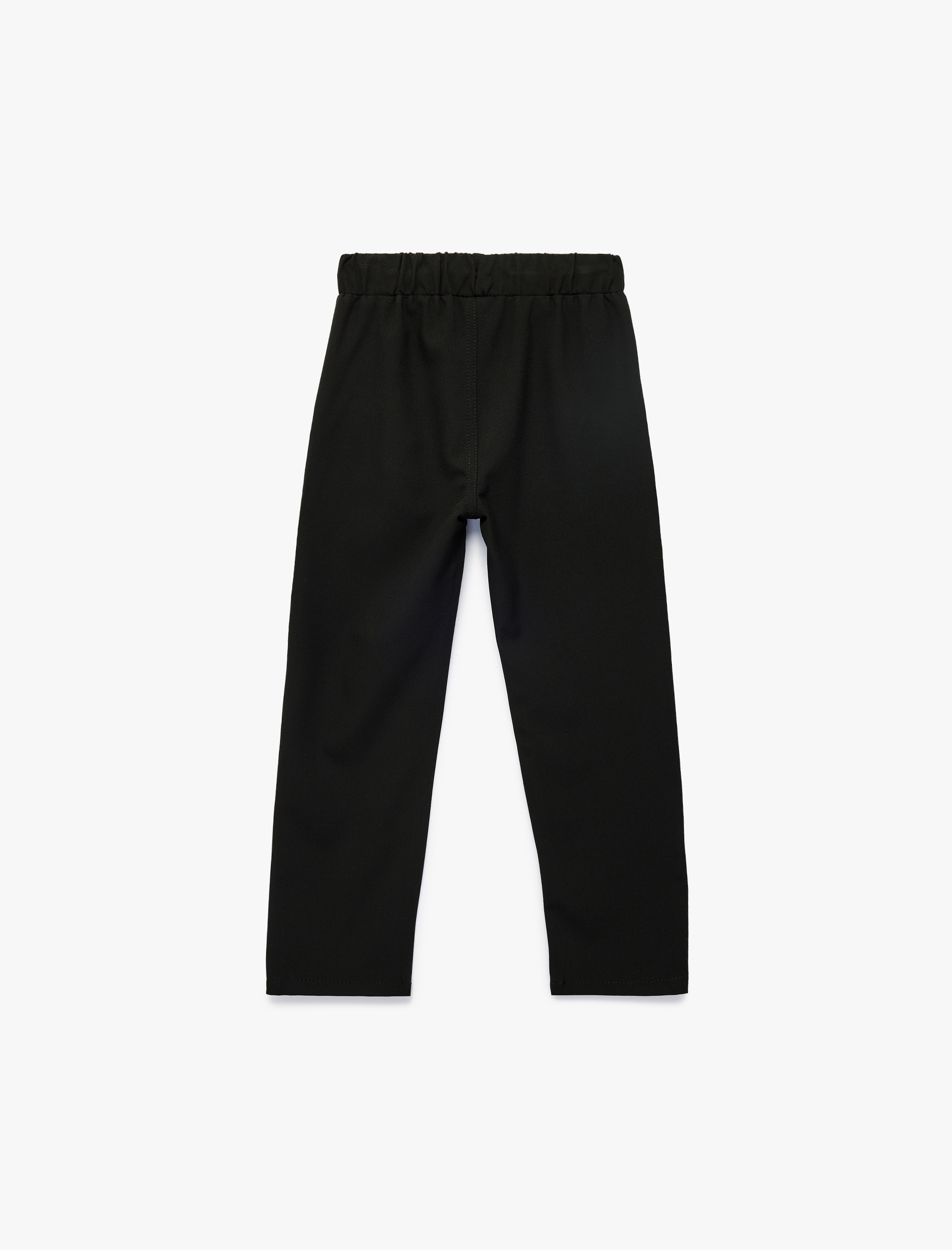  Erkek Çocuk Beli Lastikli Viskon Karışımlı Basic Jogger Pantolon