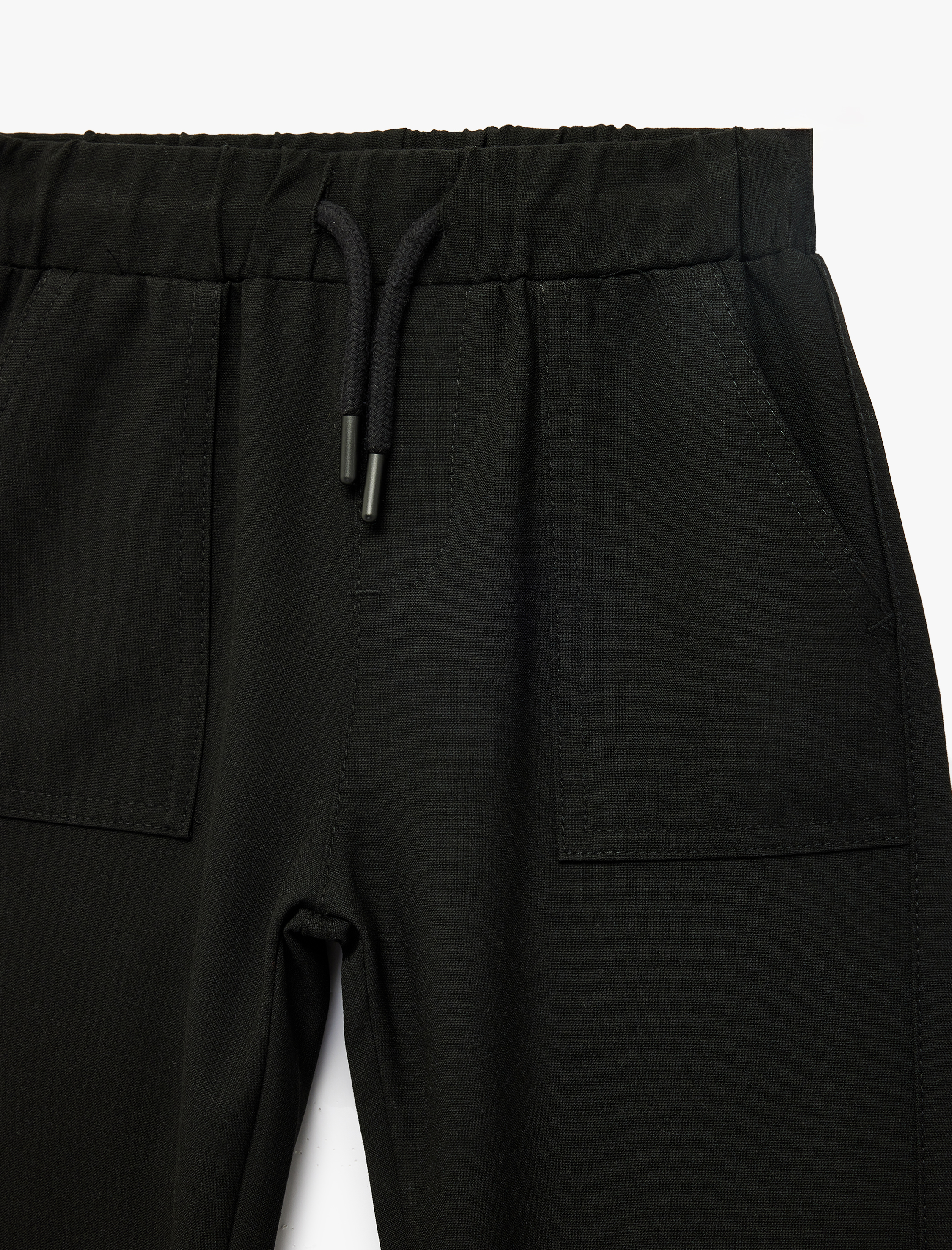  Erkek Çocuk Beli Lastikli Viskon Karışımlı Basic Jogger Pantolon