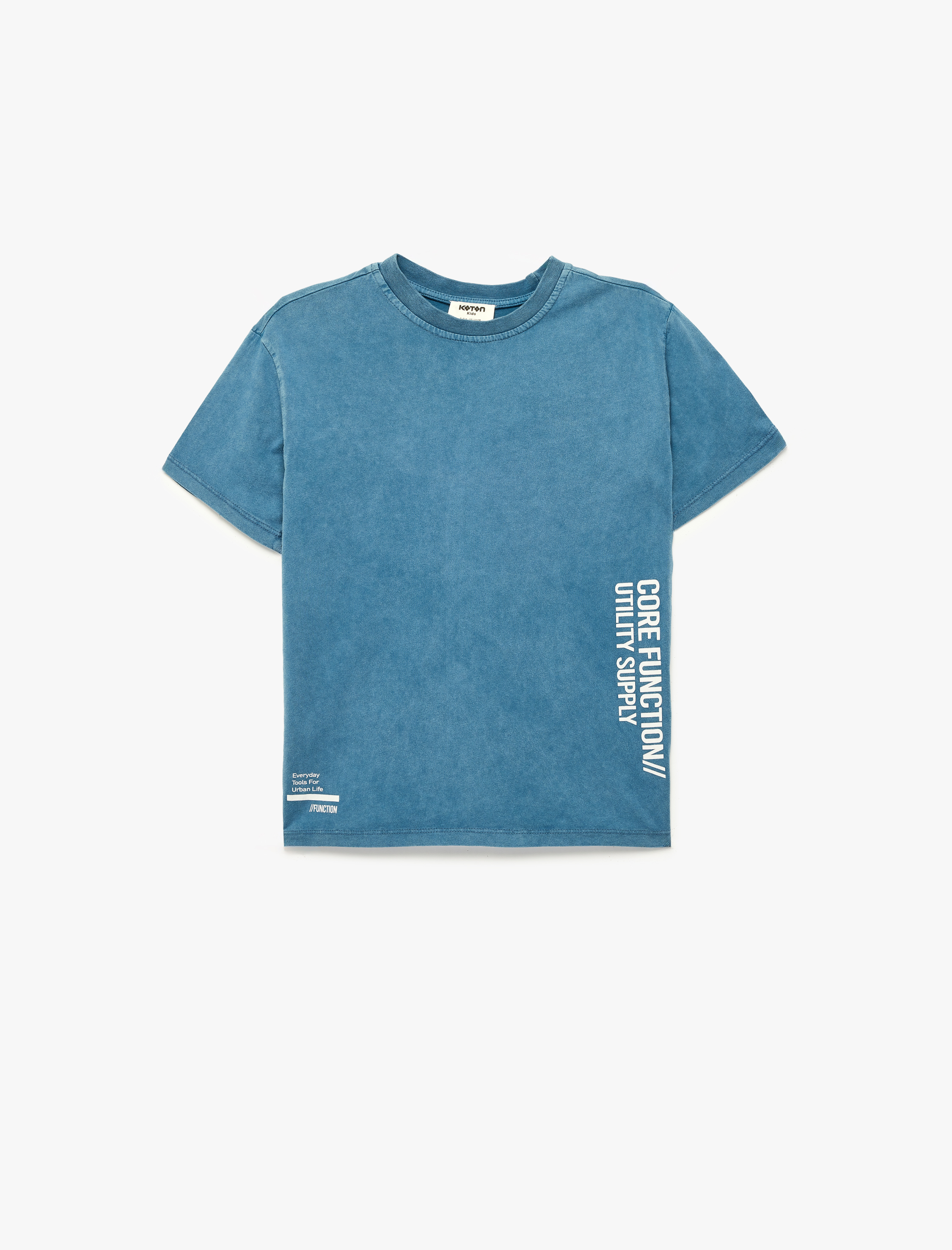  Erkek Çocuk Bisiklet Yaka Kısa Kollu Pamuklu Tişört