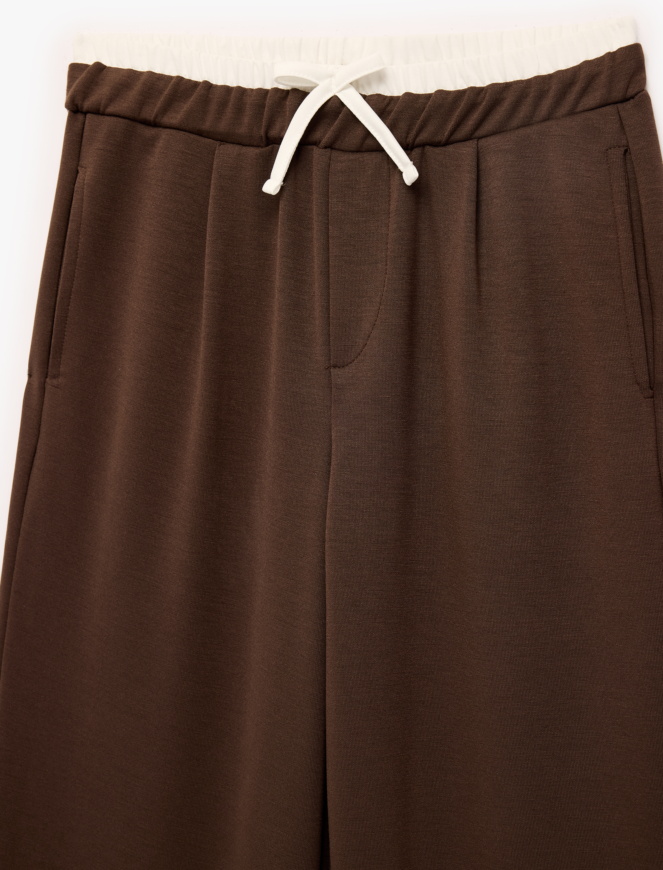  Kız Çocuk Viskon Karışımlı Rahat Kesim Geniş Paça Pantolon