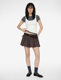 Slim Fit Kolsuz Kare Yaka Pamuklu Bluz