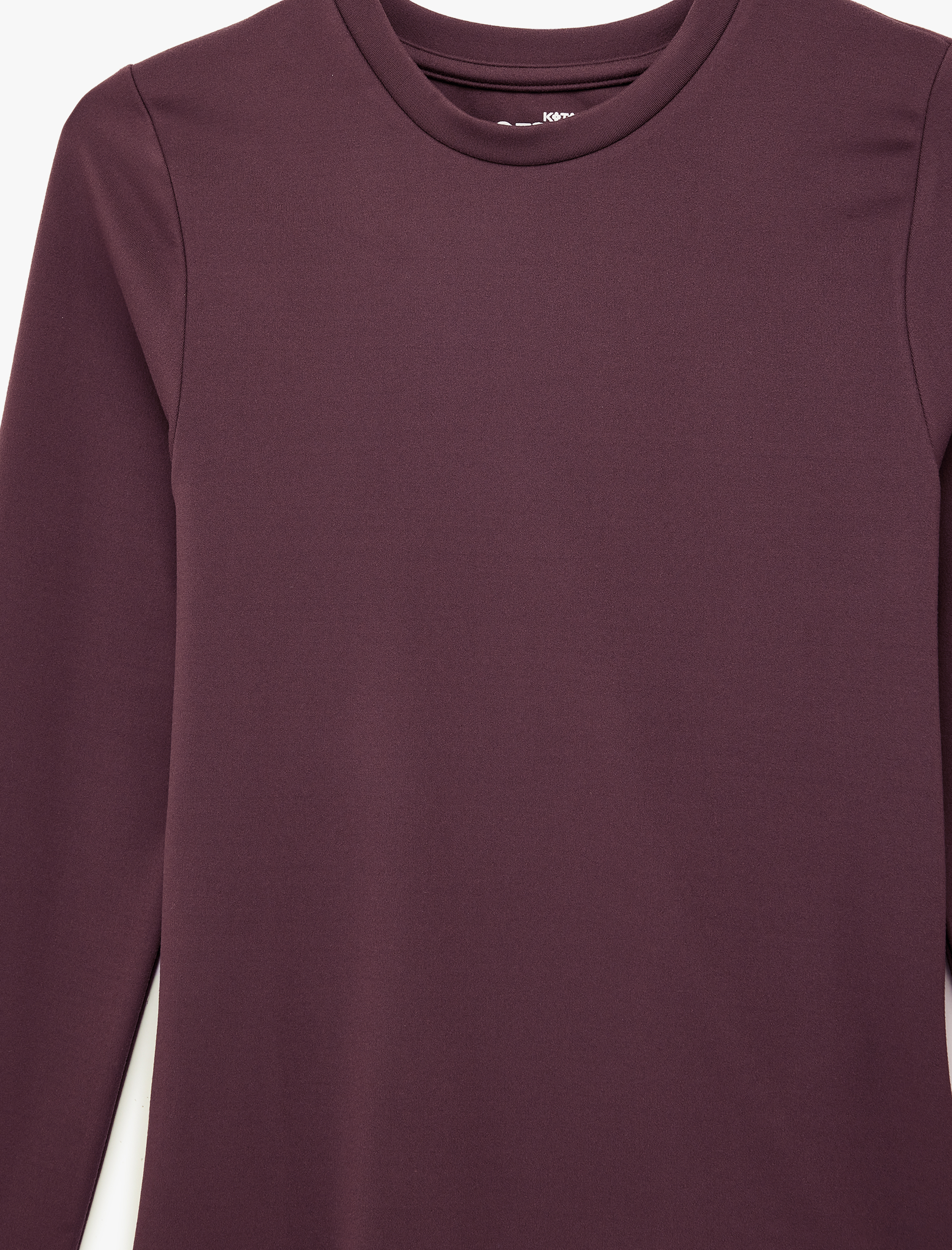   Bisiklet Yaka Uzun Kollu Slim Fit Spor Tişört