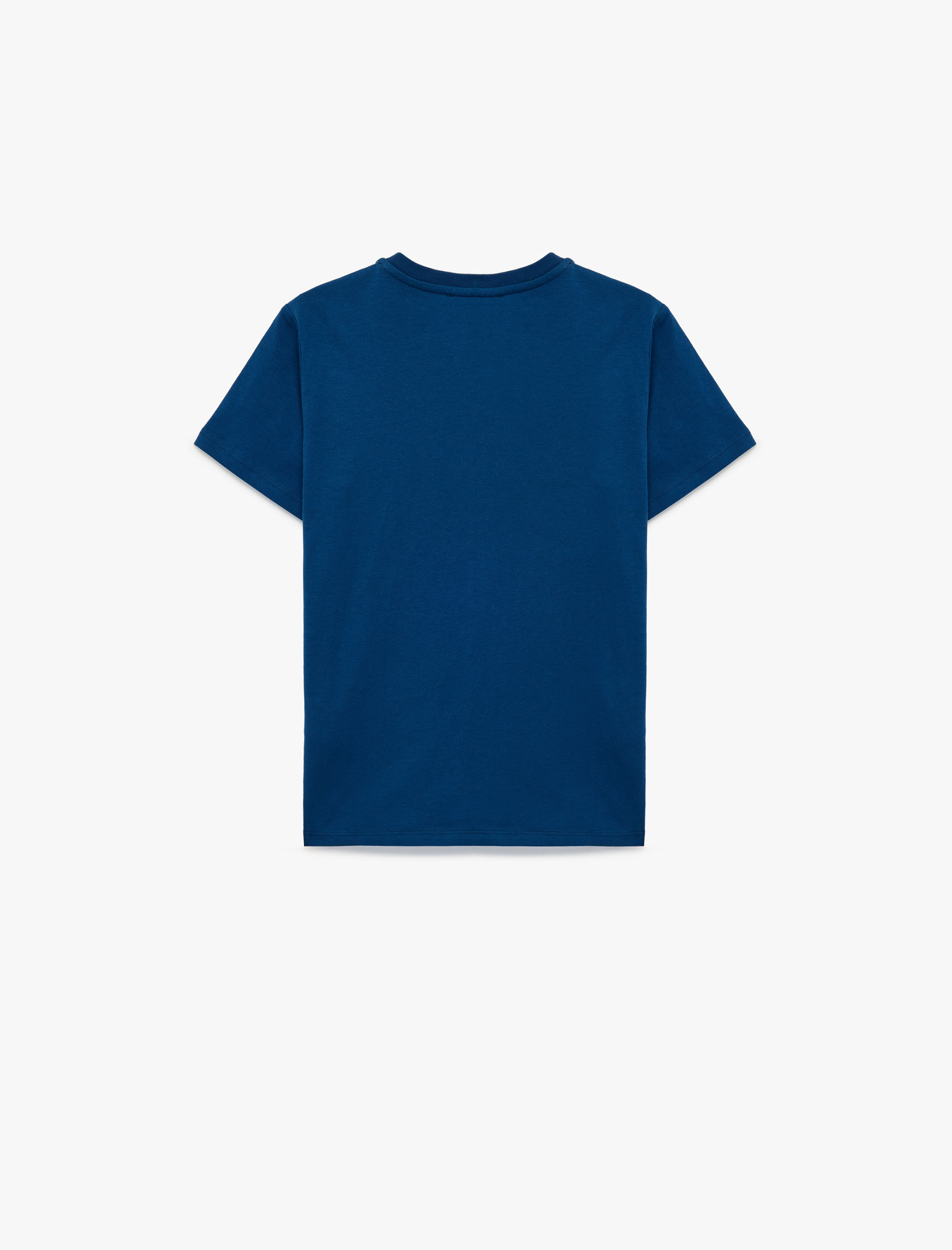  Erkek Çocuk Baskılı Kısa Kollu Bisiklet Yaka Pamuklu Tişört