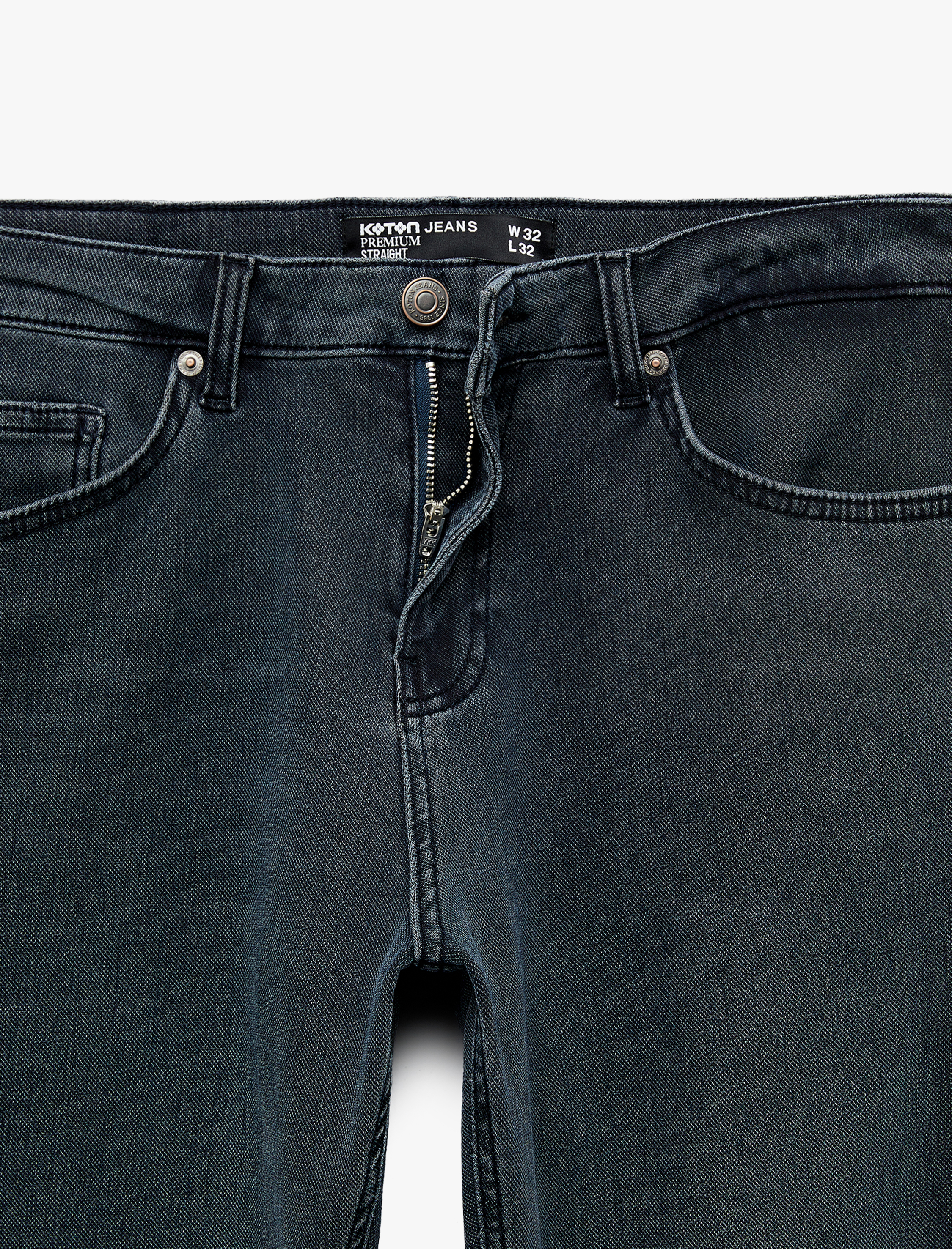   Normal Bel Pamuklu Straight Fit Jean Pantolon - Mark Jean