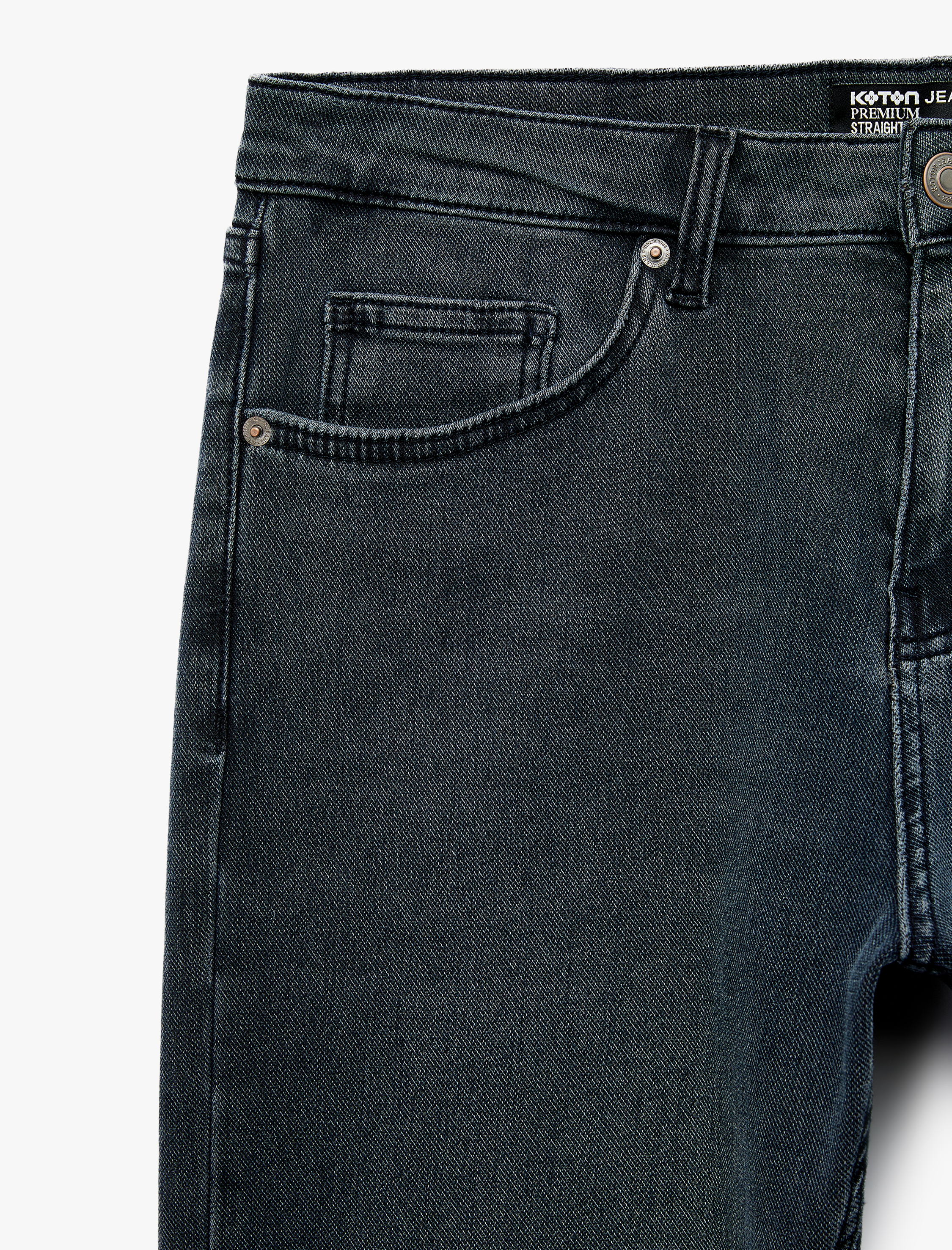   Normal Bel Pamuklu Straight Fit Jean Pantolon - Mark Jean