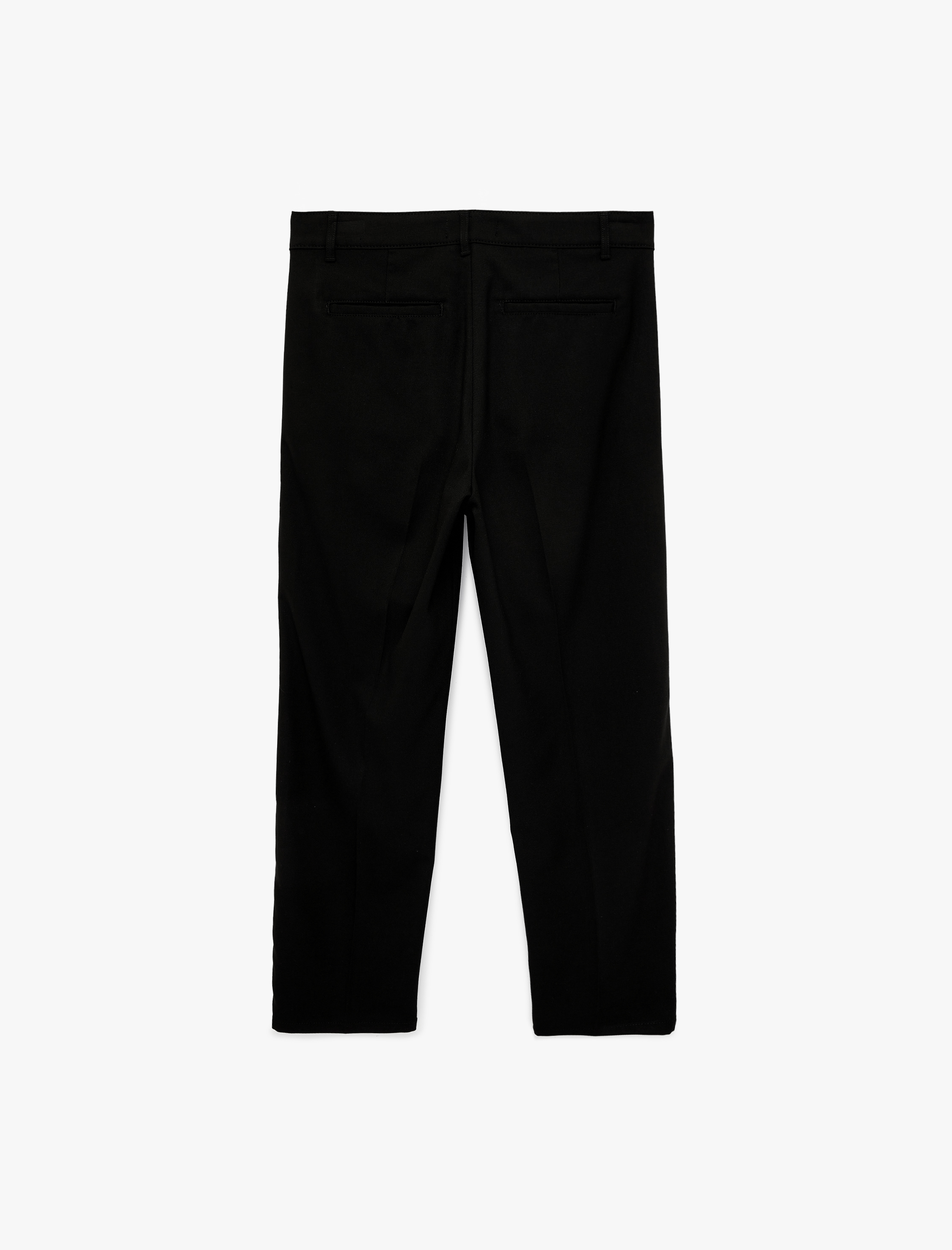 Rahat Kalıp Viskon Karışımlı Cepli Klasik Kumaş Pantolon - Görsel 4