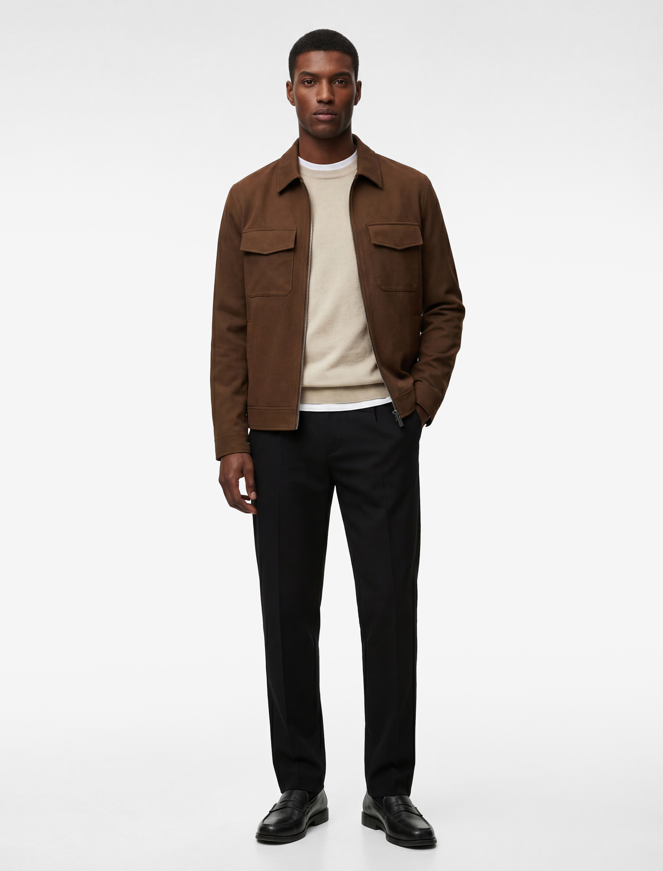 Rahat Kalıp Viskon Karışımlı Cepli Klasik Kumaş Pantolon - Görsel 2