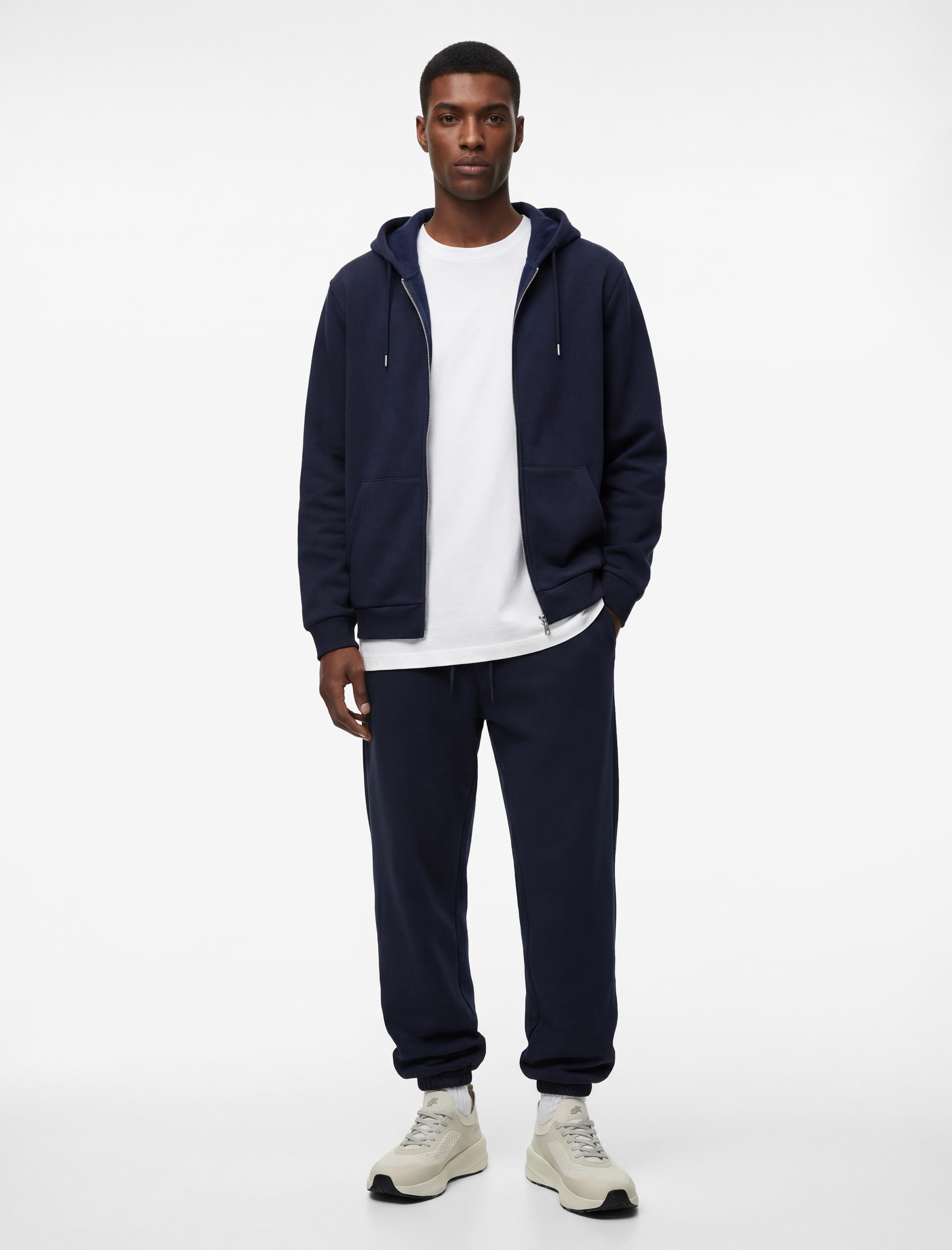   Lastikli Paça Cepli Şardonlu Beli Bağcıklı Jogger Spor Eşofman Altı