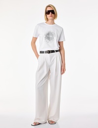 Regular Fit Kısa Kollu Bisiklet Yaka Baskılı Tişört