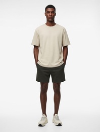 Regular Fit Kısa Kollu Bisiklet Yaka Basic Viskon Spor Tişört