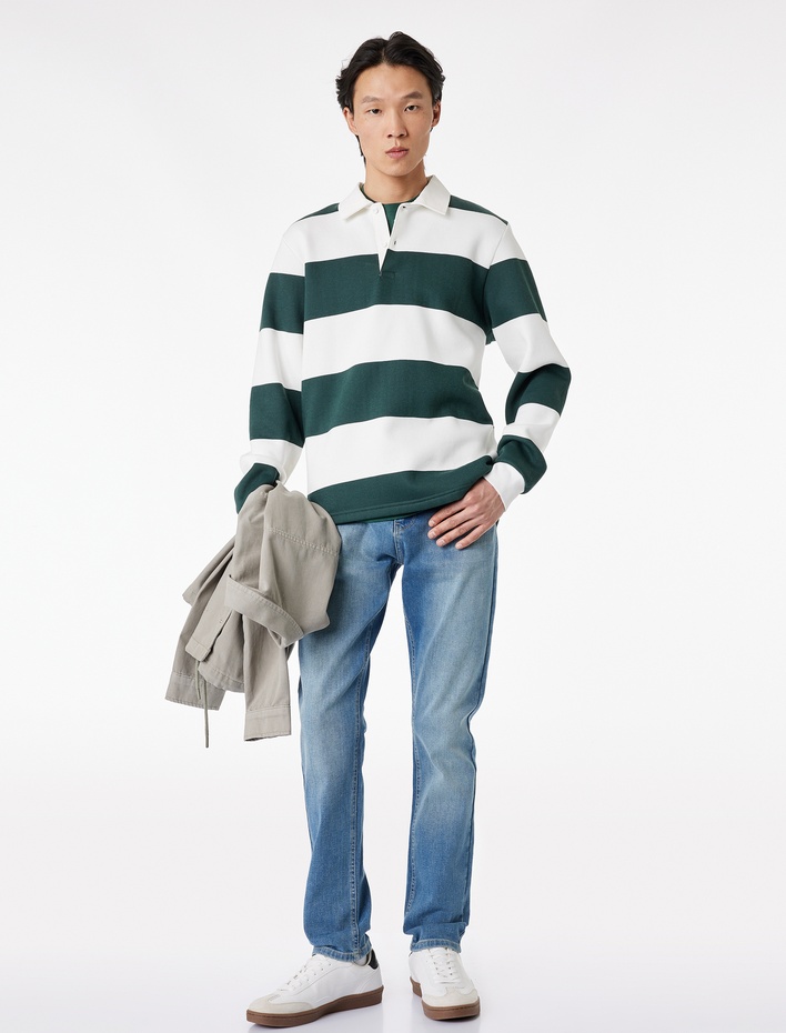  Normal Bel Cepli Slim Fit Jean Pantolon - Brad Jean