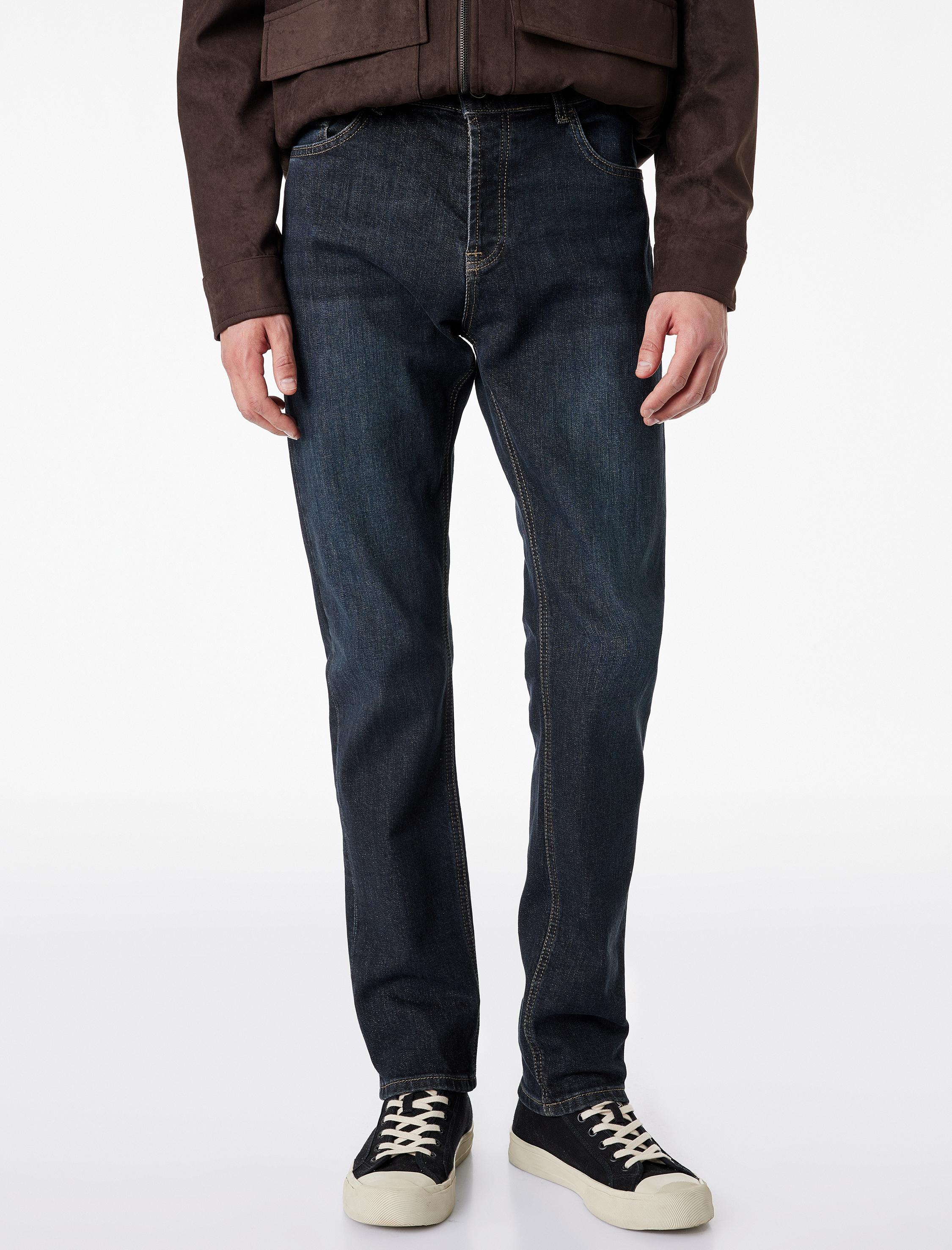   Normal Bel Pamuklu Slim Fit Jean Pantolon - Brad Jean