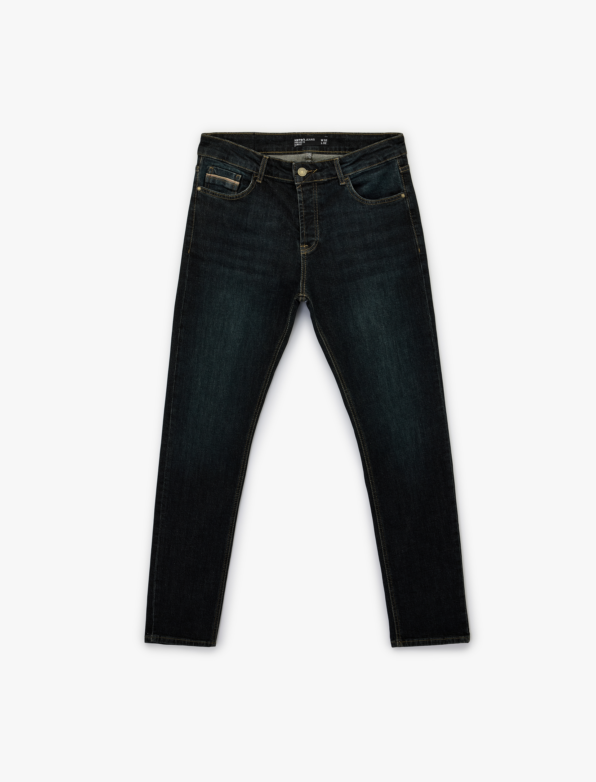   Normal Bel Pamuklu Slim Fit Jean Pantolon - Brad Jean