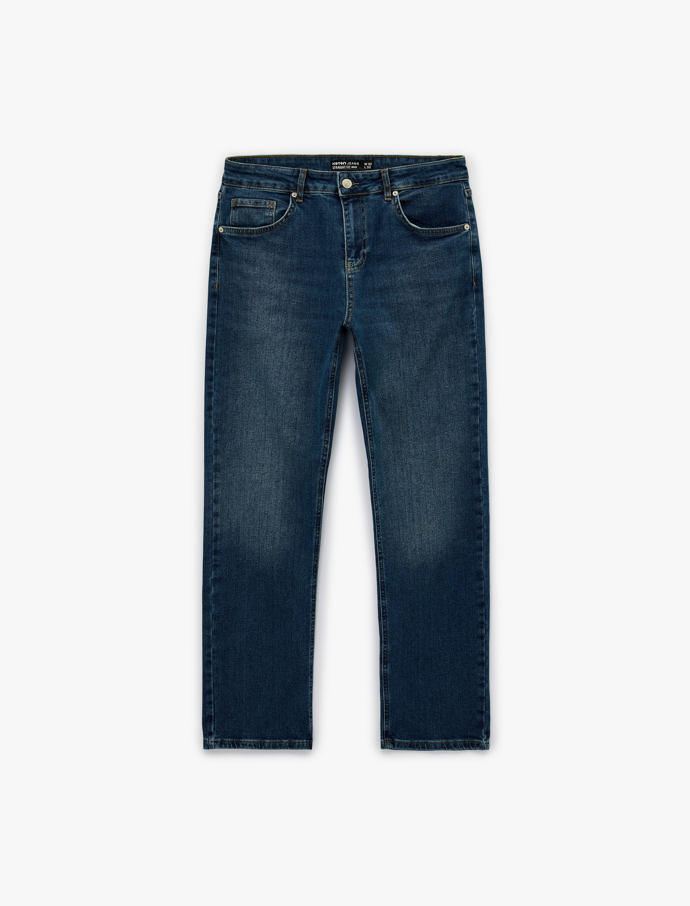  Pamuklu Normal Bel Straight Fit Jean Pantolon - Mark Jean