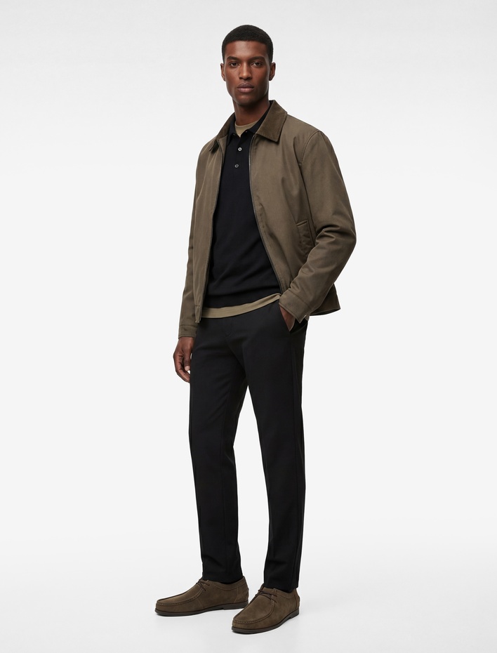  Normal Bel Cepli Slim Fit Düğmeli Kumaş Pantolon