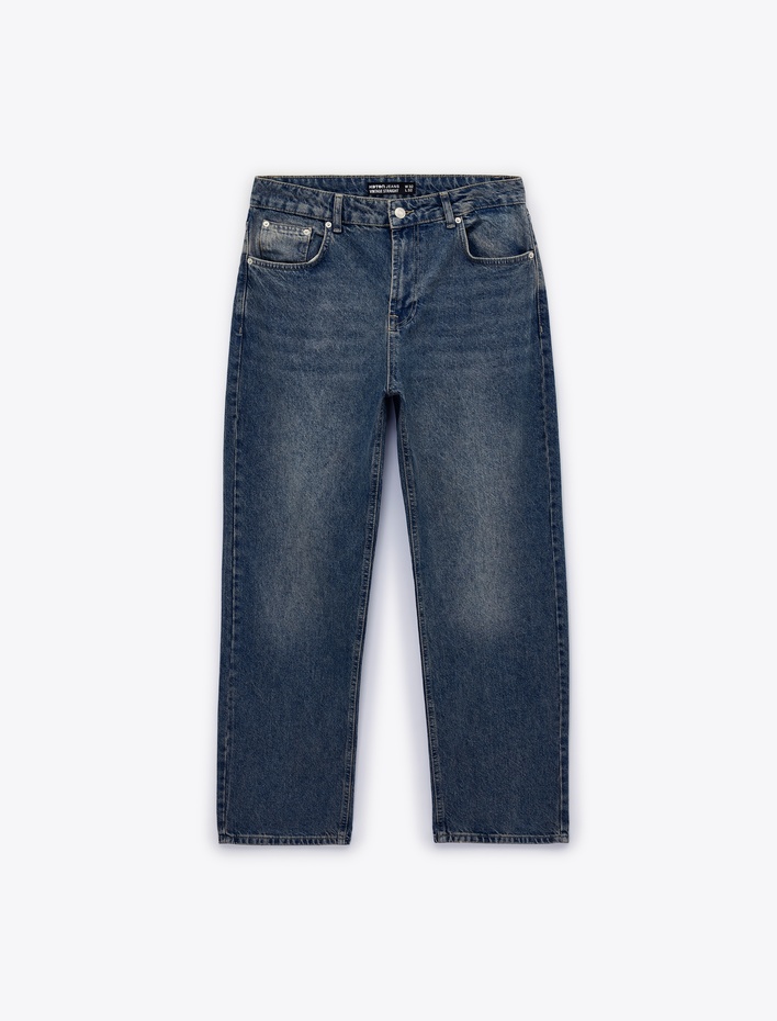  Normal Bel Vintage Straight Fit Jean Pantolon